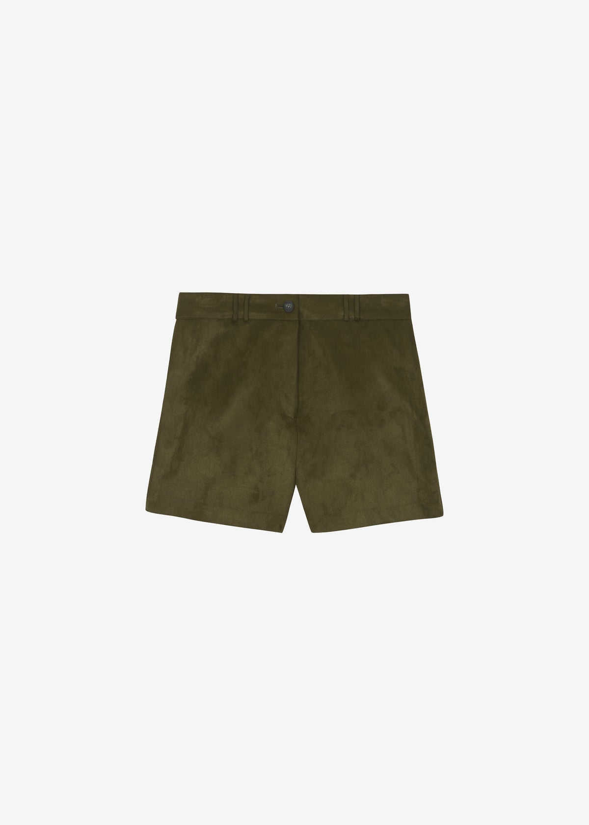 Merida Faux Suede Shorts - Khaki - 11