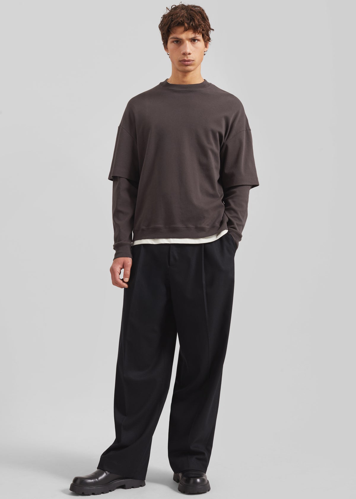 Milton Flannel Trousers - Black - 5