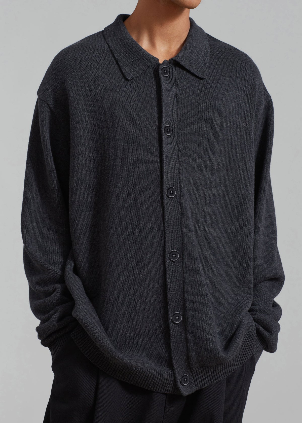 Myles Cardigan - Charcoal - 4