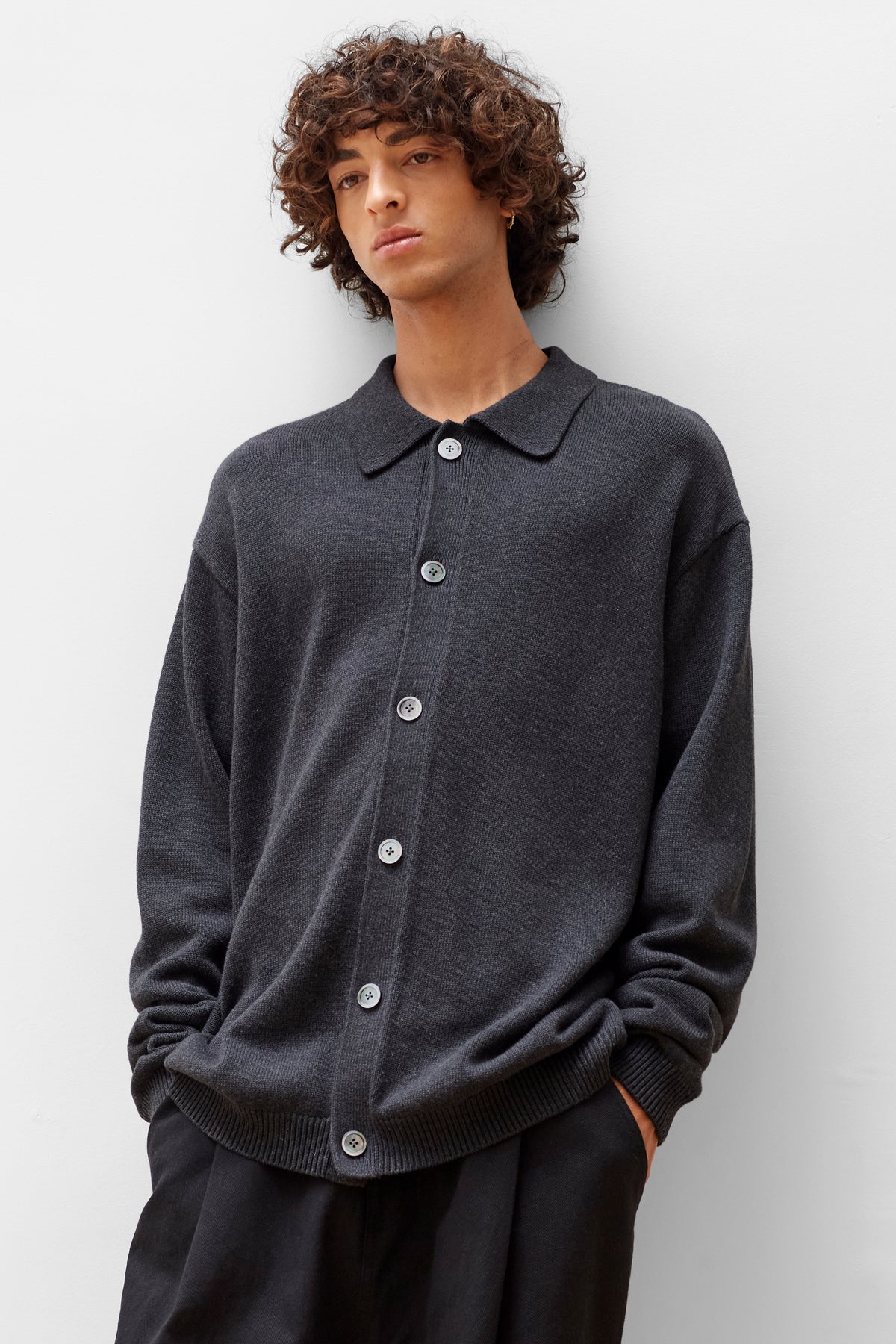 Myles Cardigan - Charcoal - 6