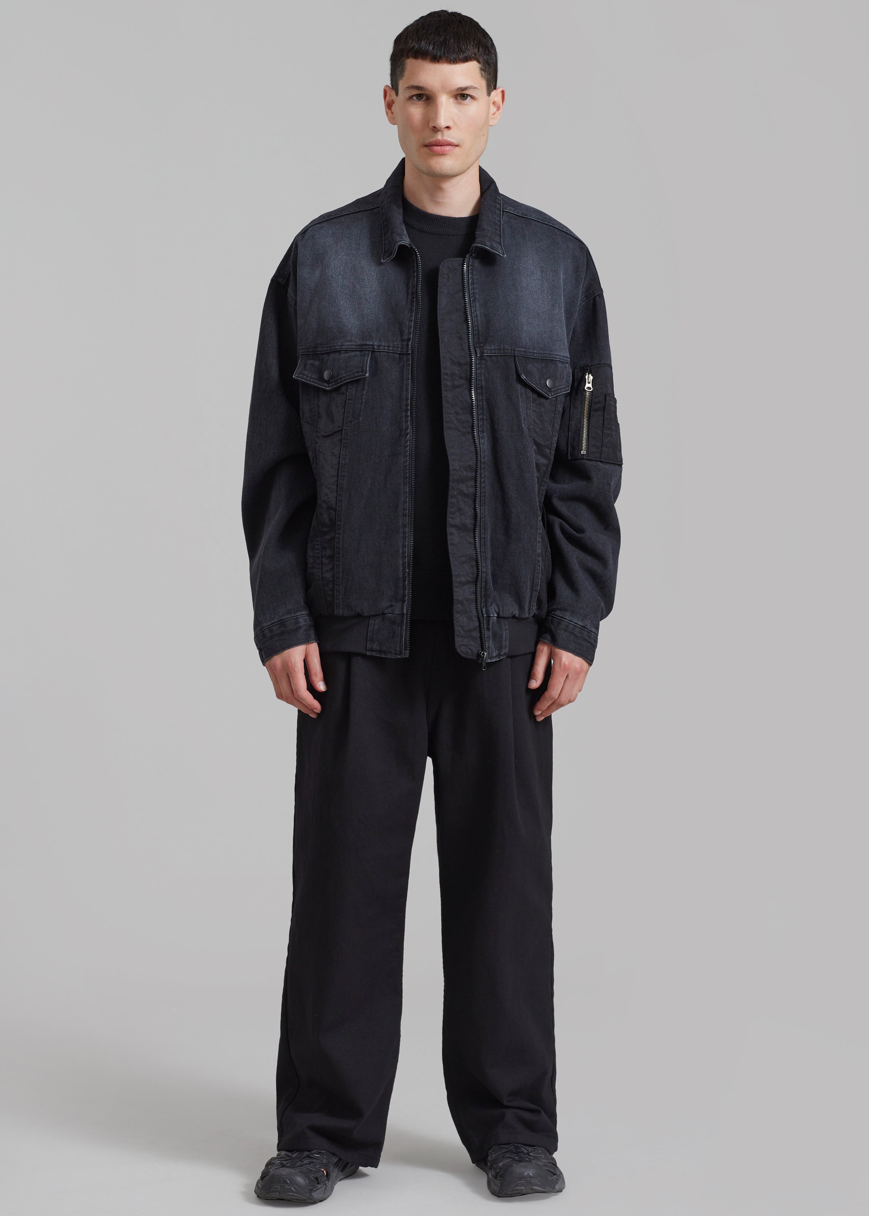 Nash Denim Jacket - Black - 1