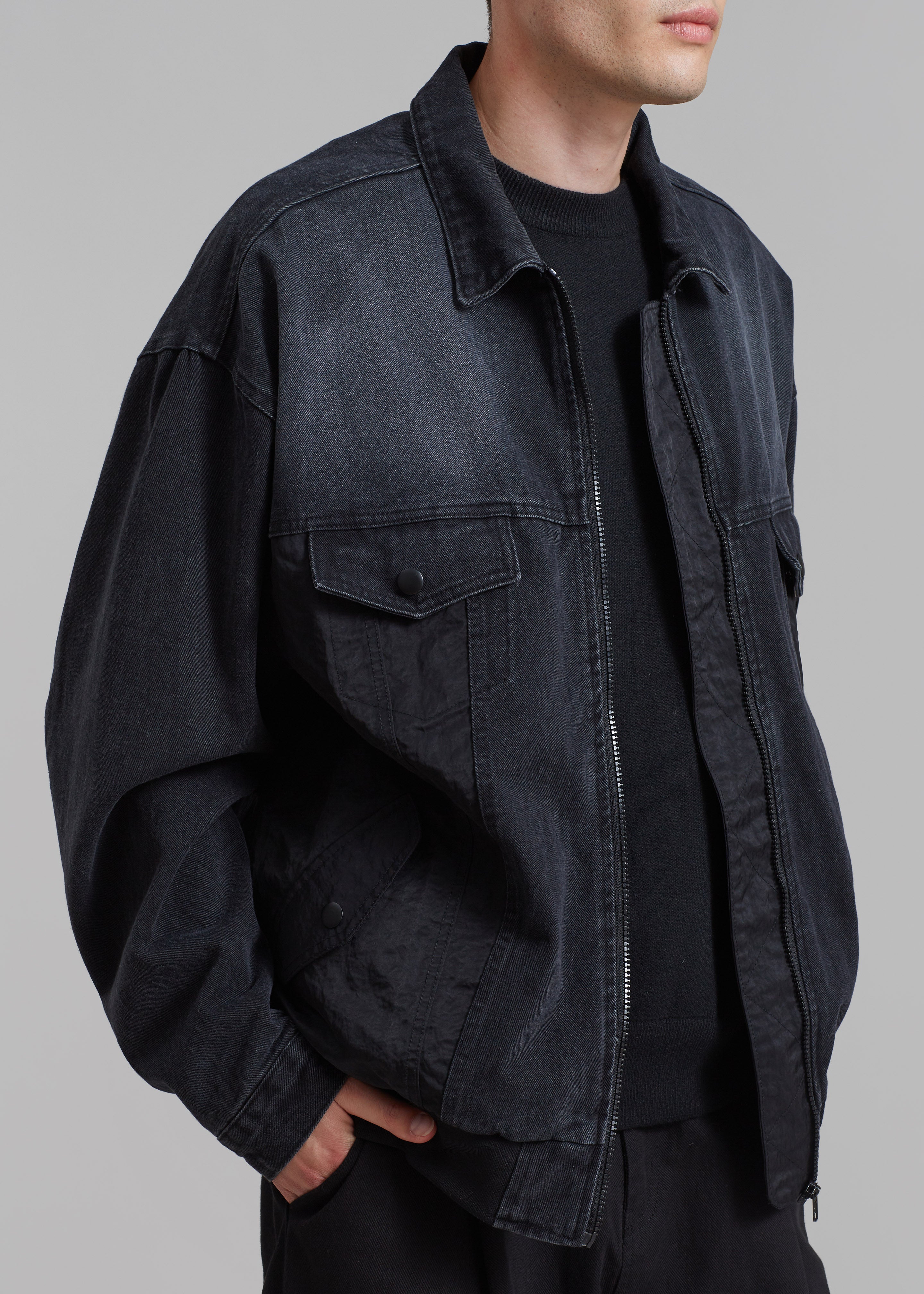 Nash Denim Jacket - Black - 2