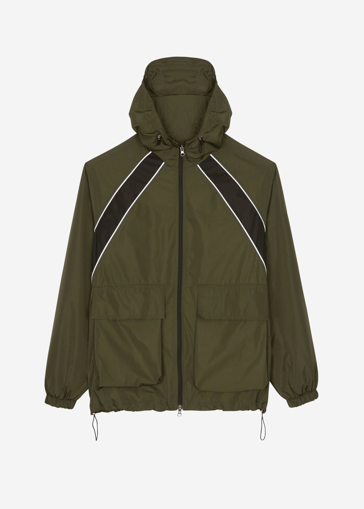Navan Windbreaker Cargo Jacket - Khaki - 9