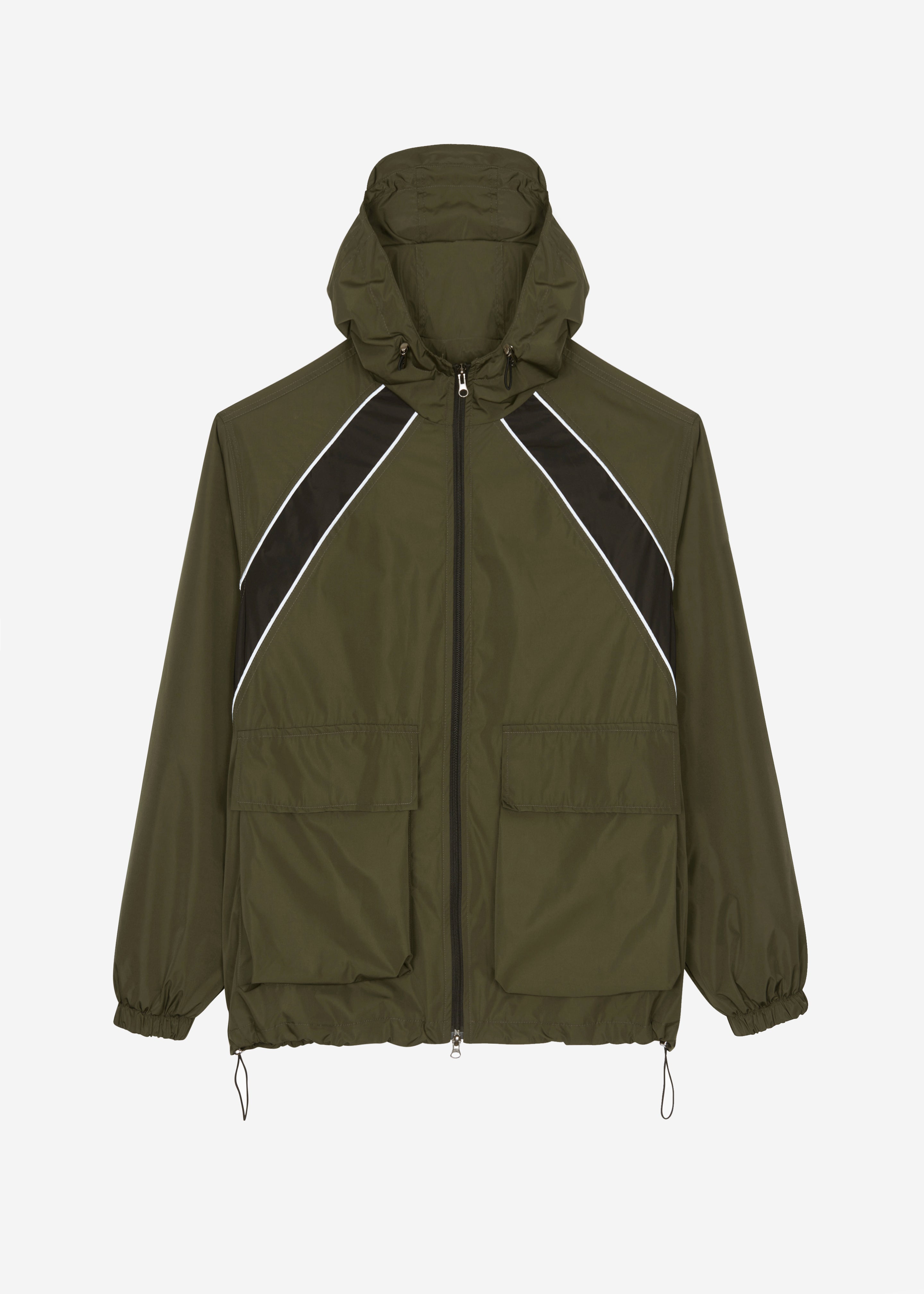 Navan Windbreaker Cargo Jacket - Khaki - 9