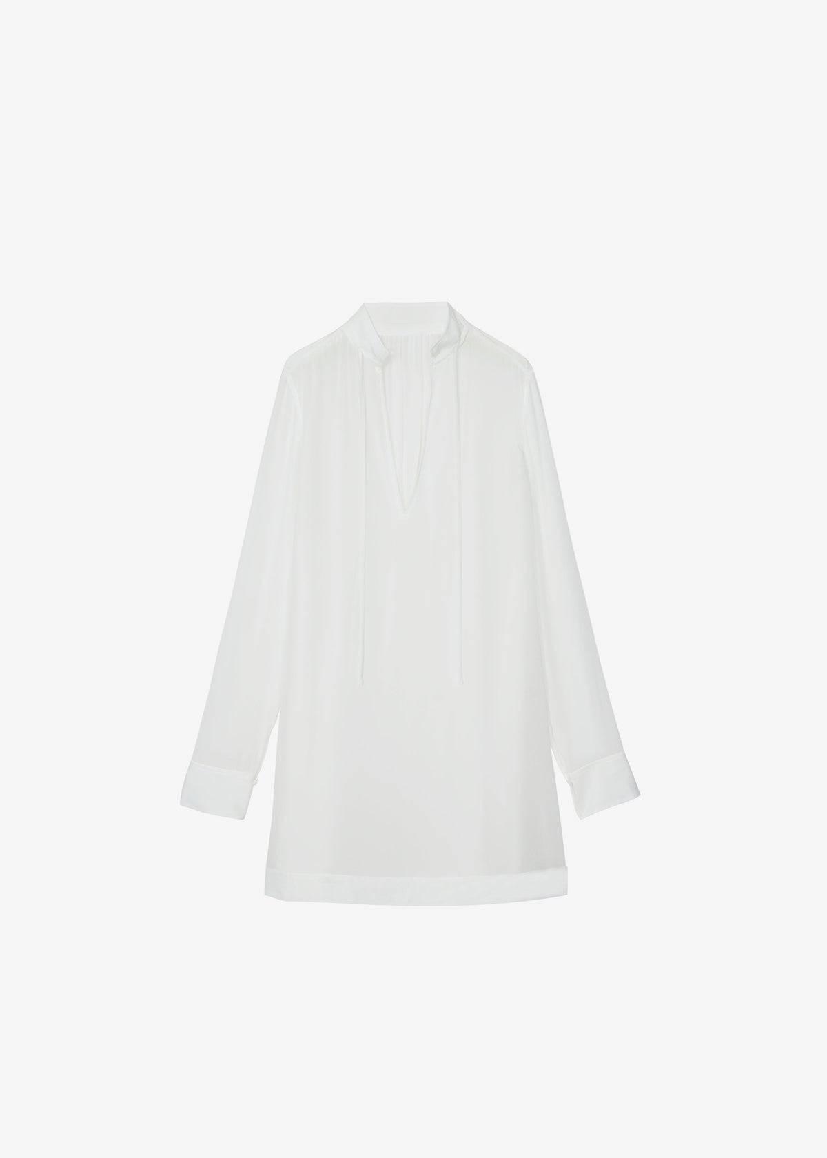 Nazare Fluid Shirt Dress - White - 9