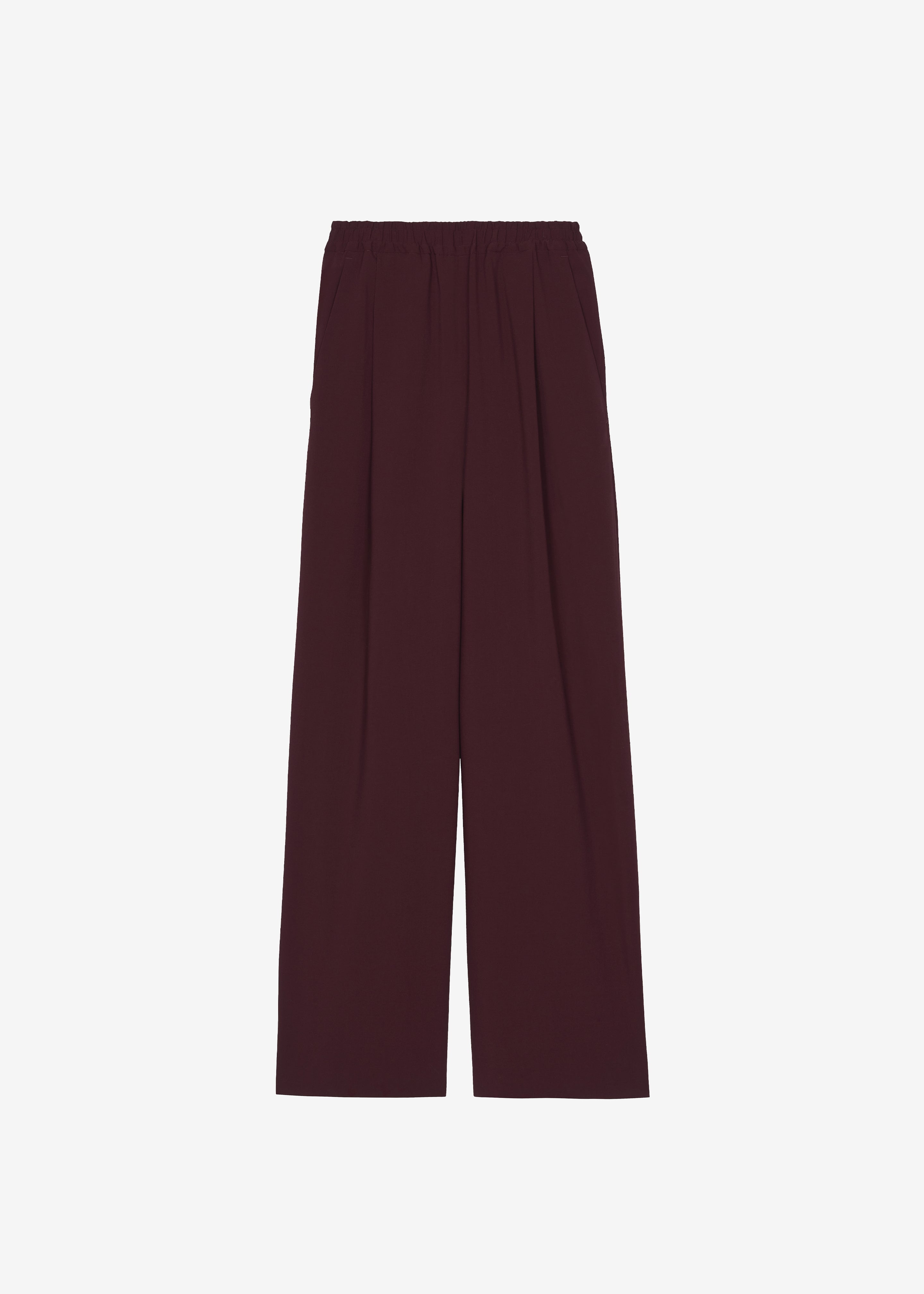 Neva Wide Trousers - Burgundy - 11