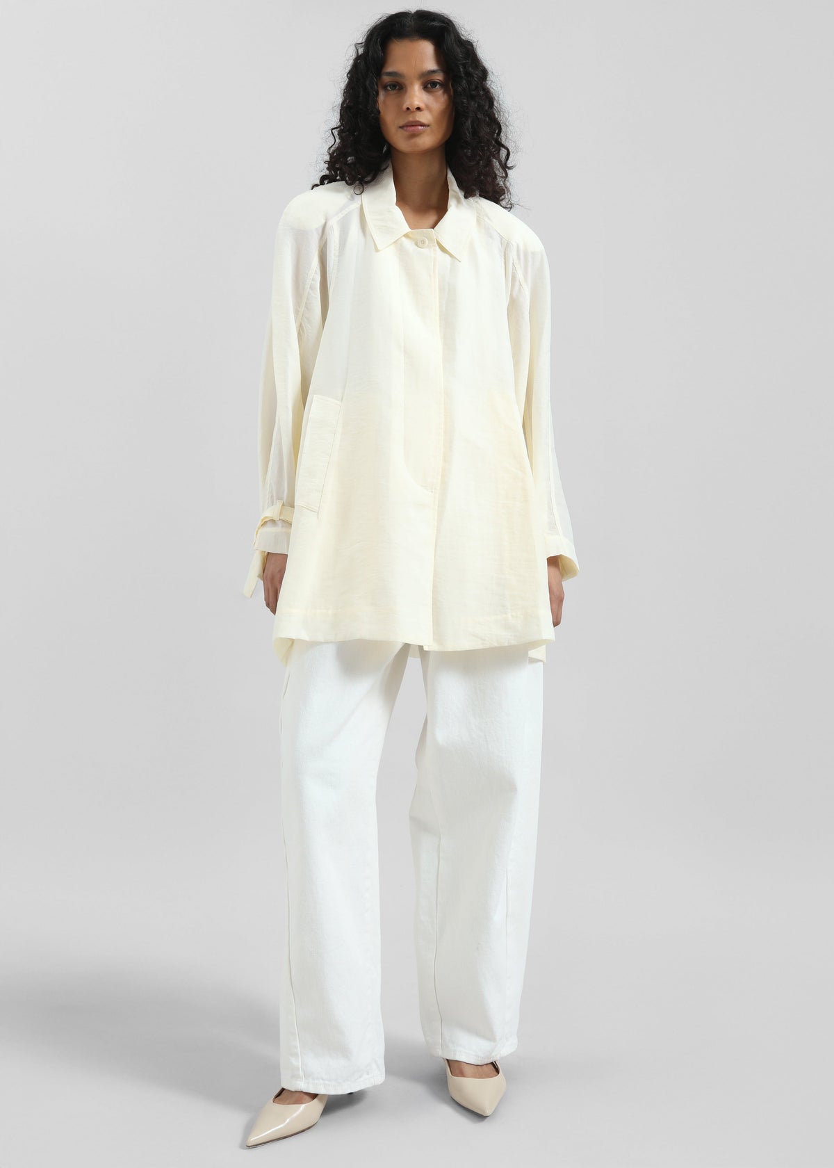 Noema Sheer Light Jacket - Ivory - 4