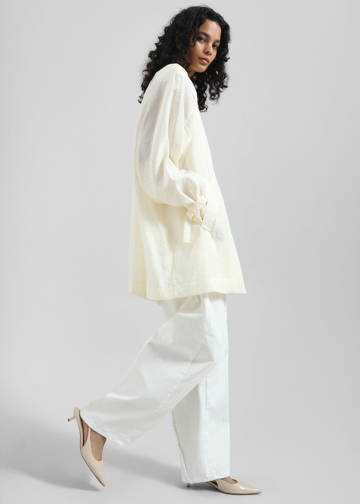 Noema Sheer Light Jacket - Ivory - 5