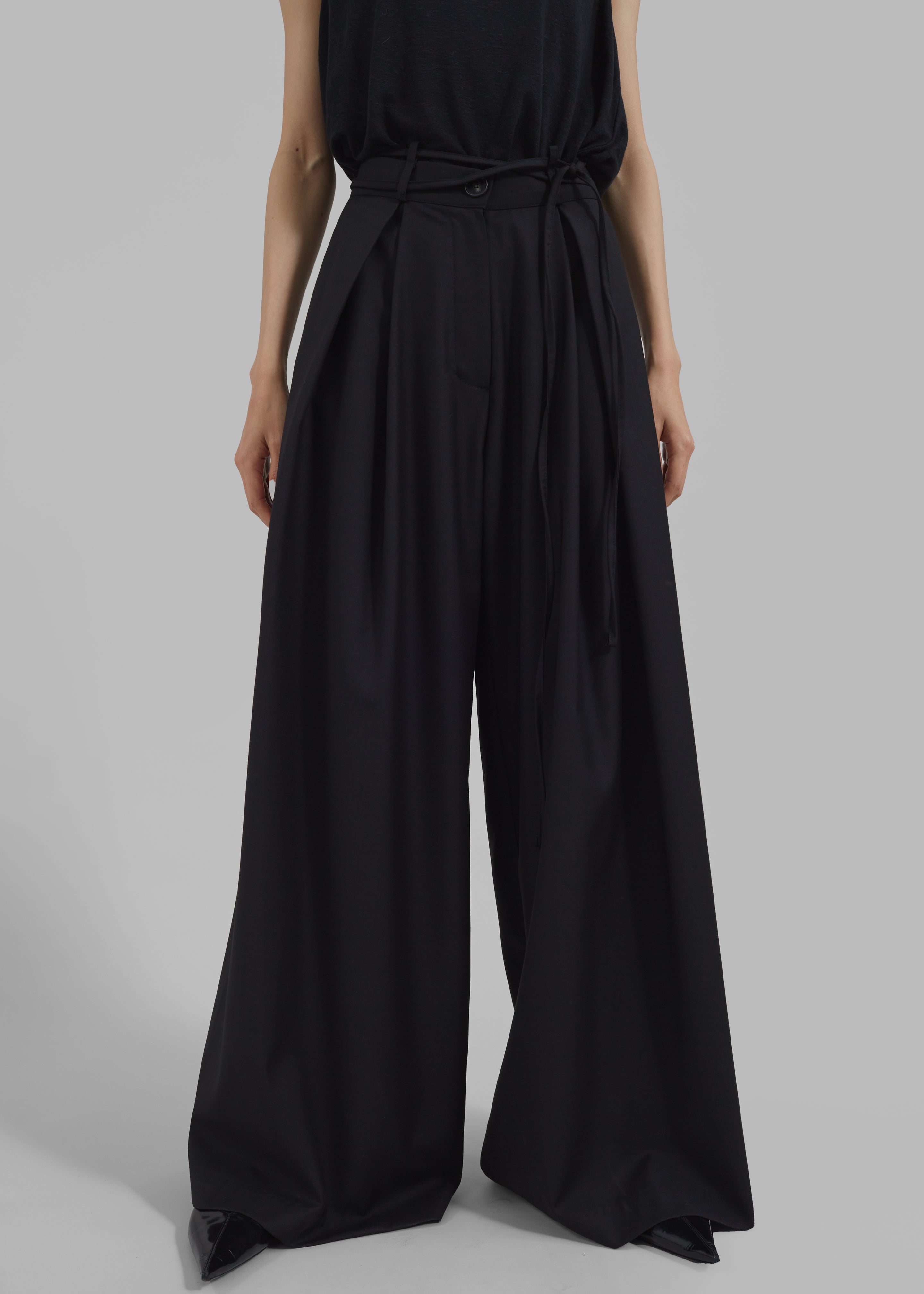 Noor Wide Pants - Black - 1