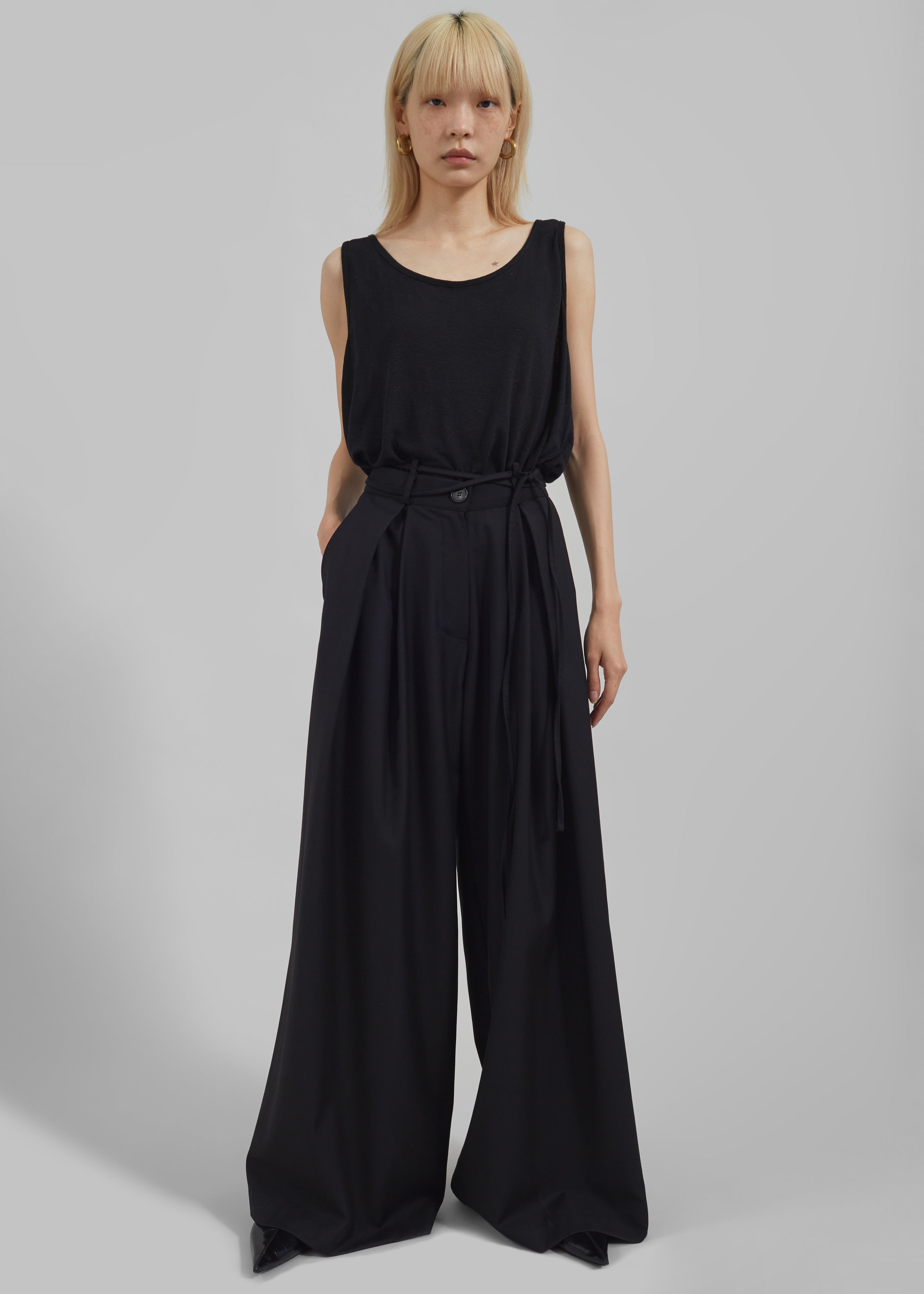 Noor Wide Pants - Black - 6