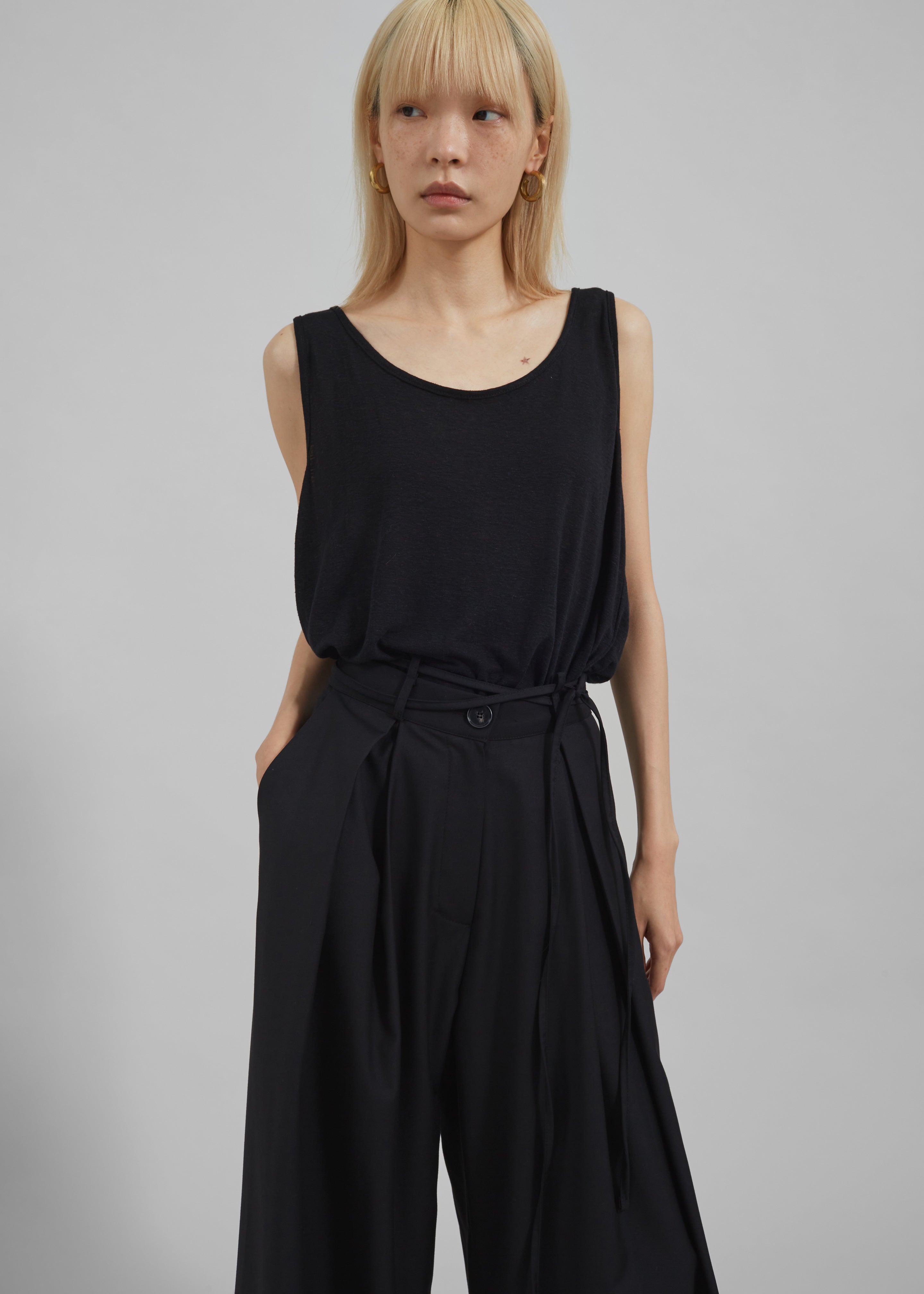 Noor Wide Pants - Black - 7