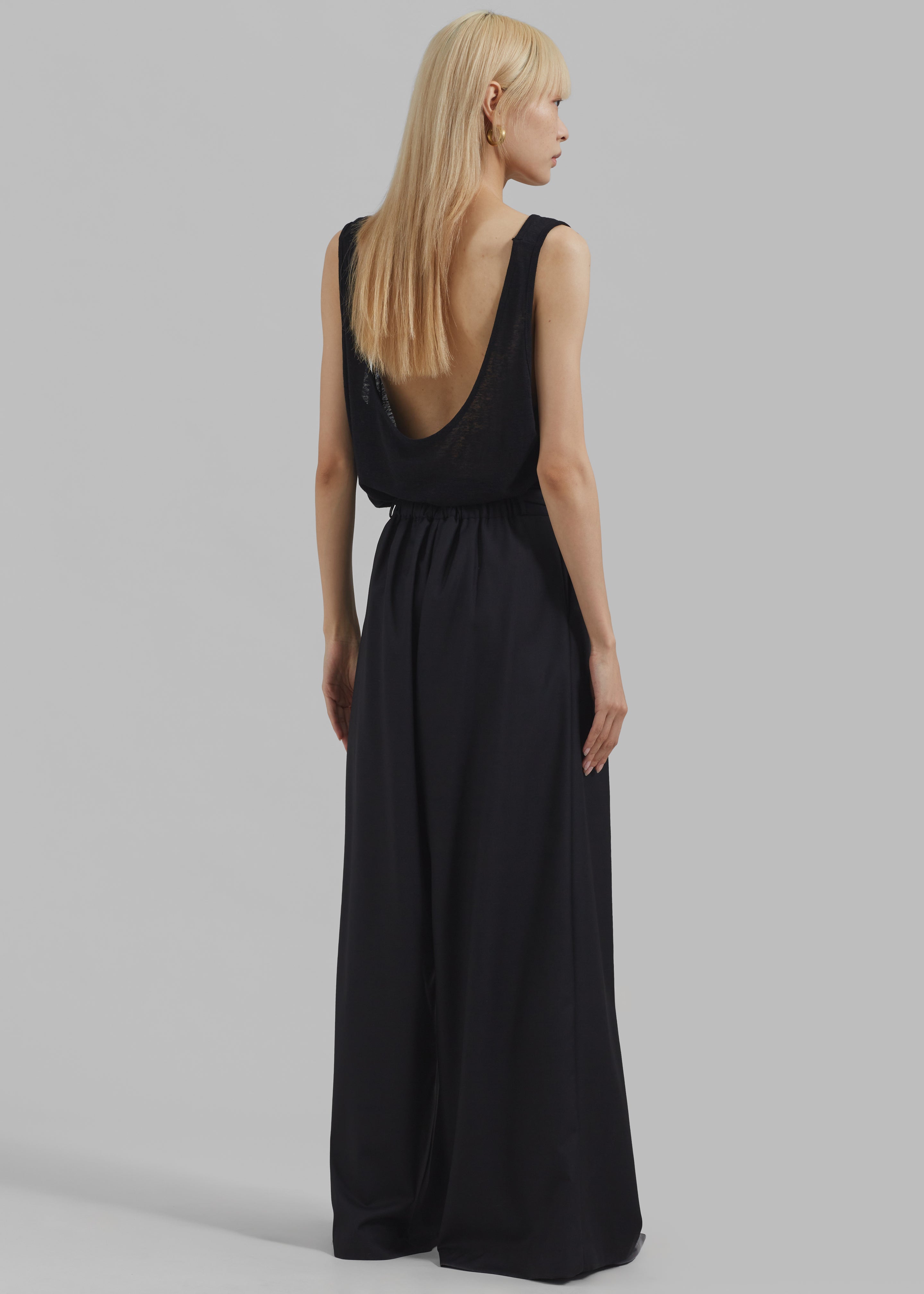 Noor Wide Pants - Black - 8
