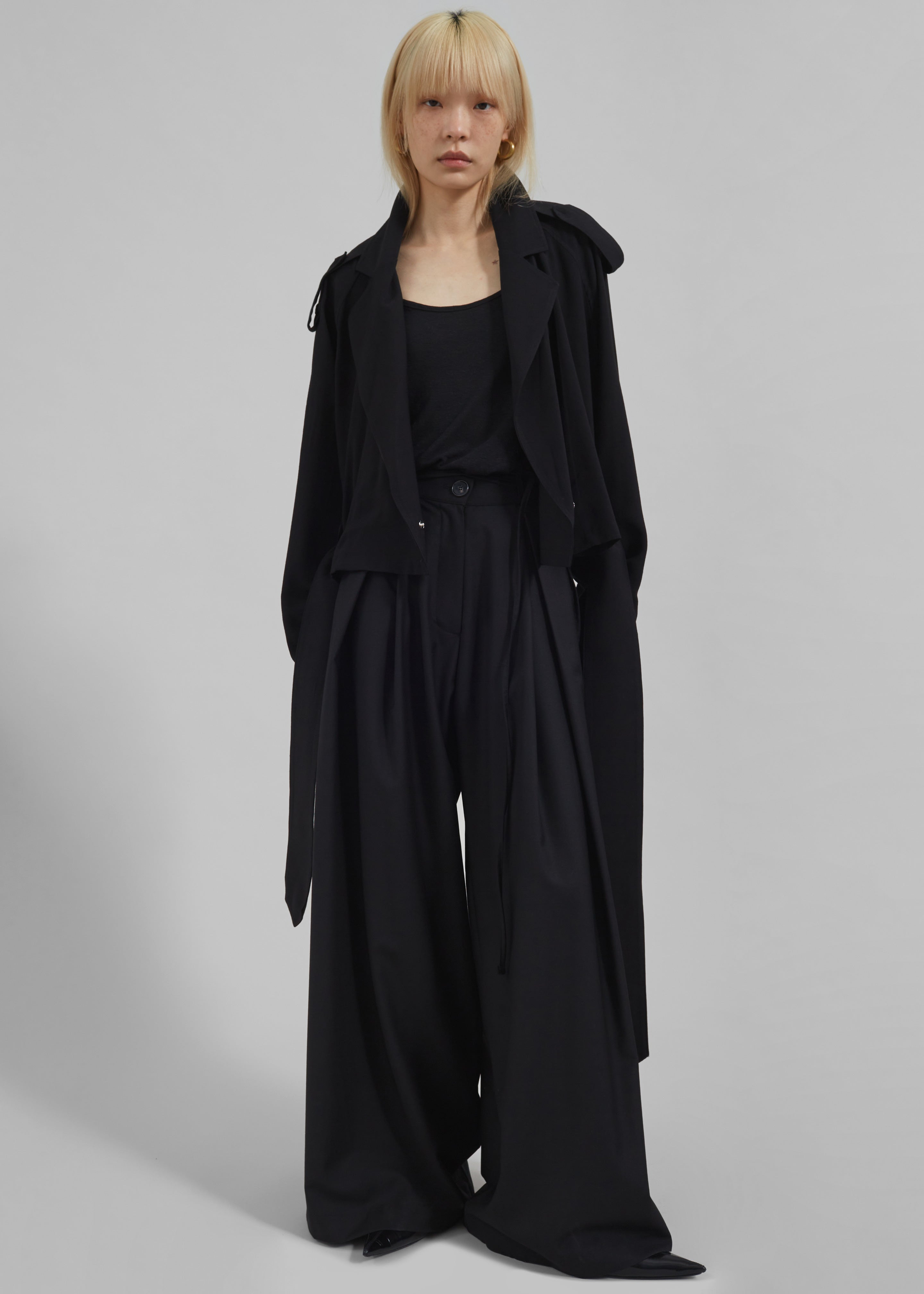 Noor Wide Pants - Black - 5