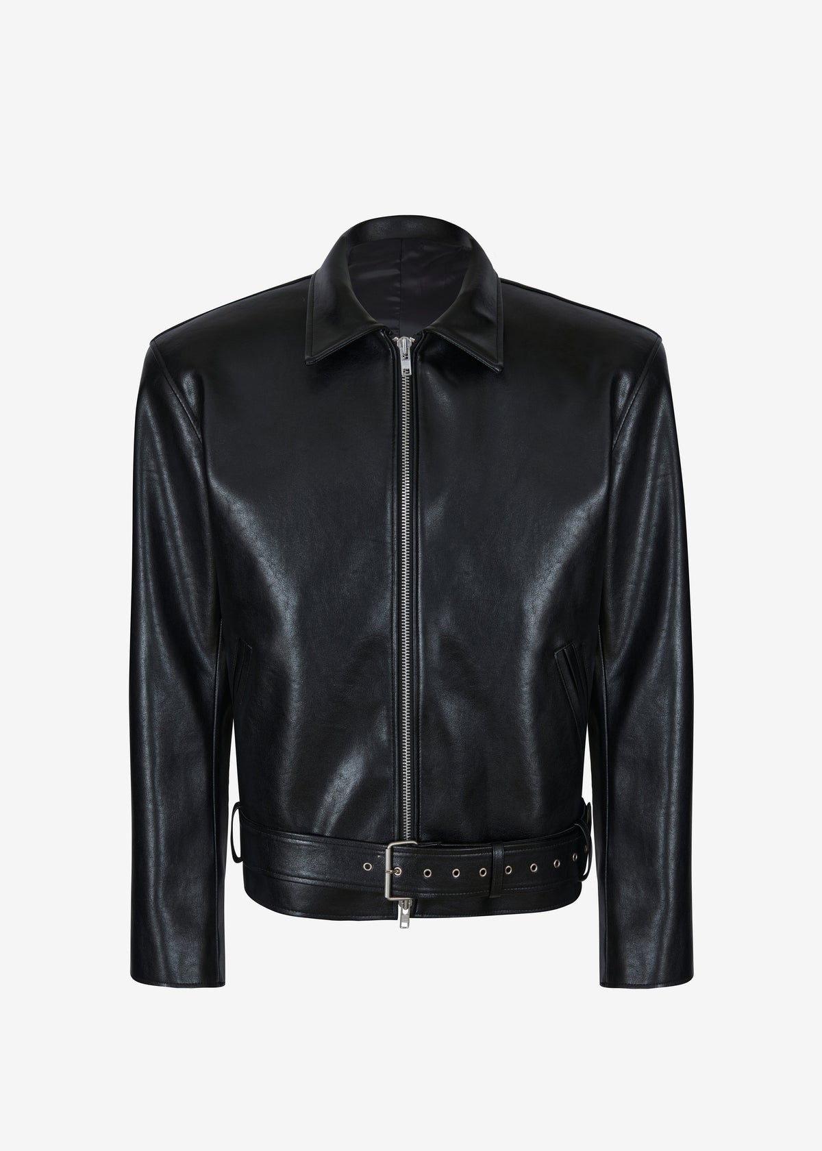 Norbury Faux Leather Jacket - Black - 11