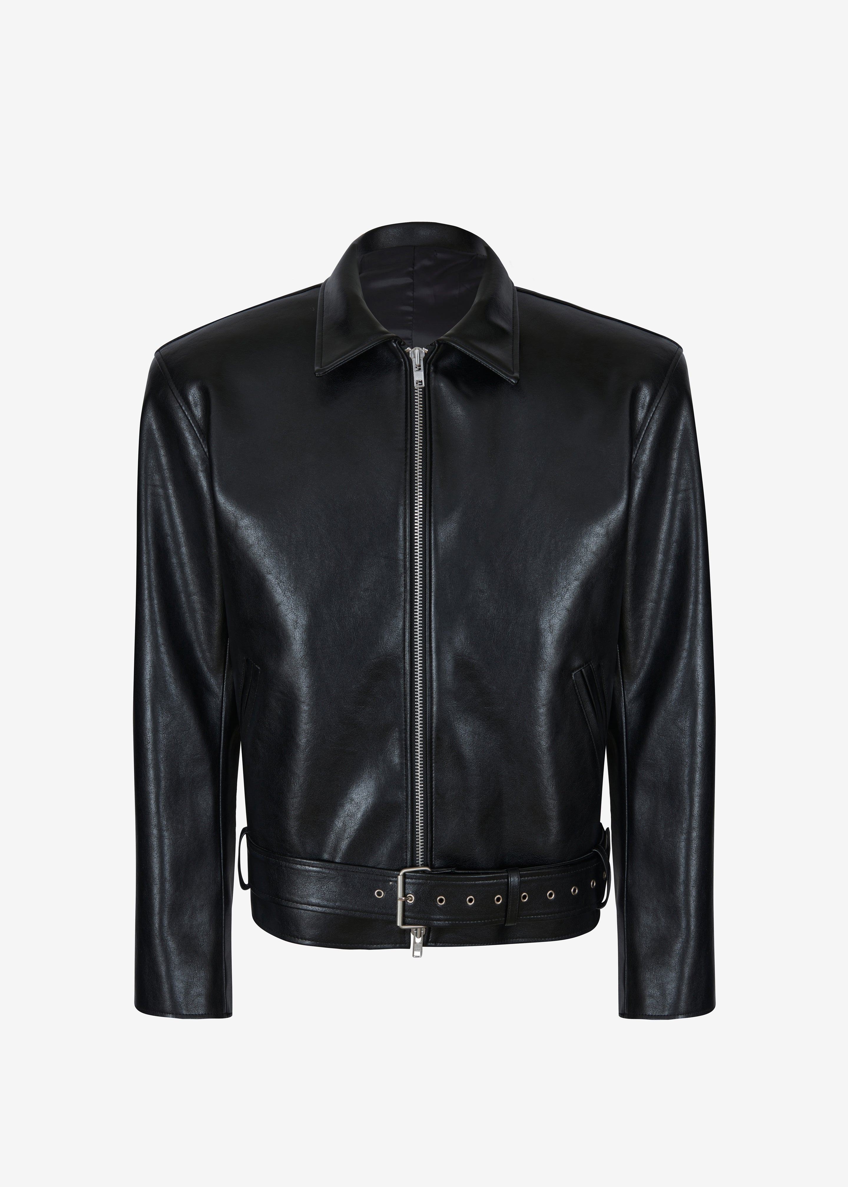 Norbury Faux Leather Jacket - Black - 11