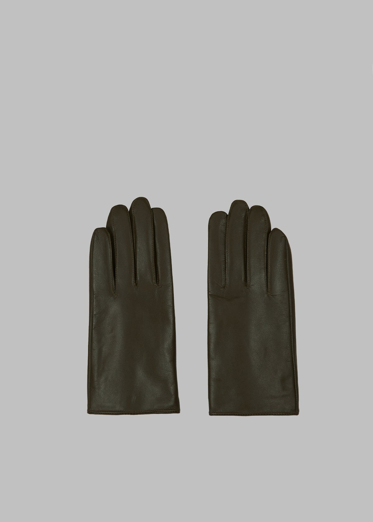 Norsjo Short Leather Gloves - Dark Olive - 4