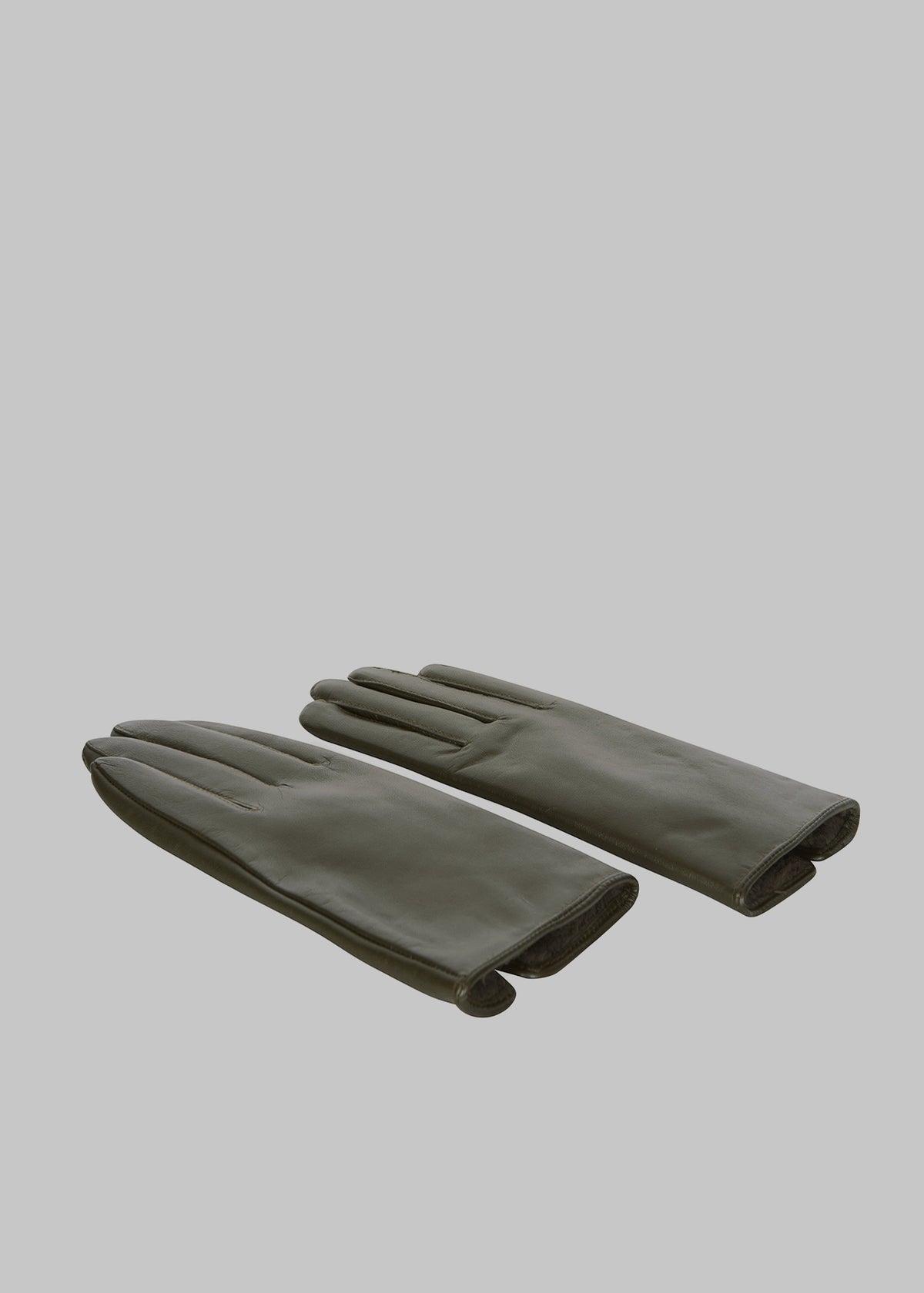 Norsjo Short Leather Gloves - Dark Olive - 5