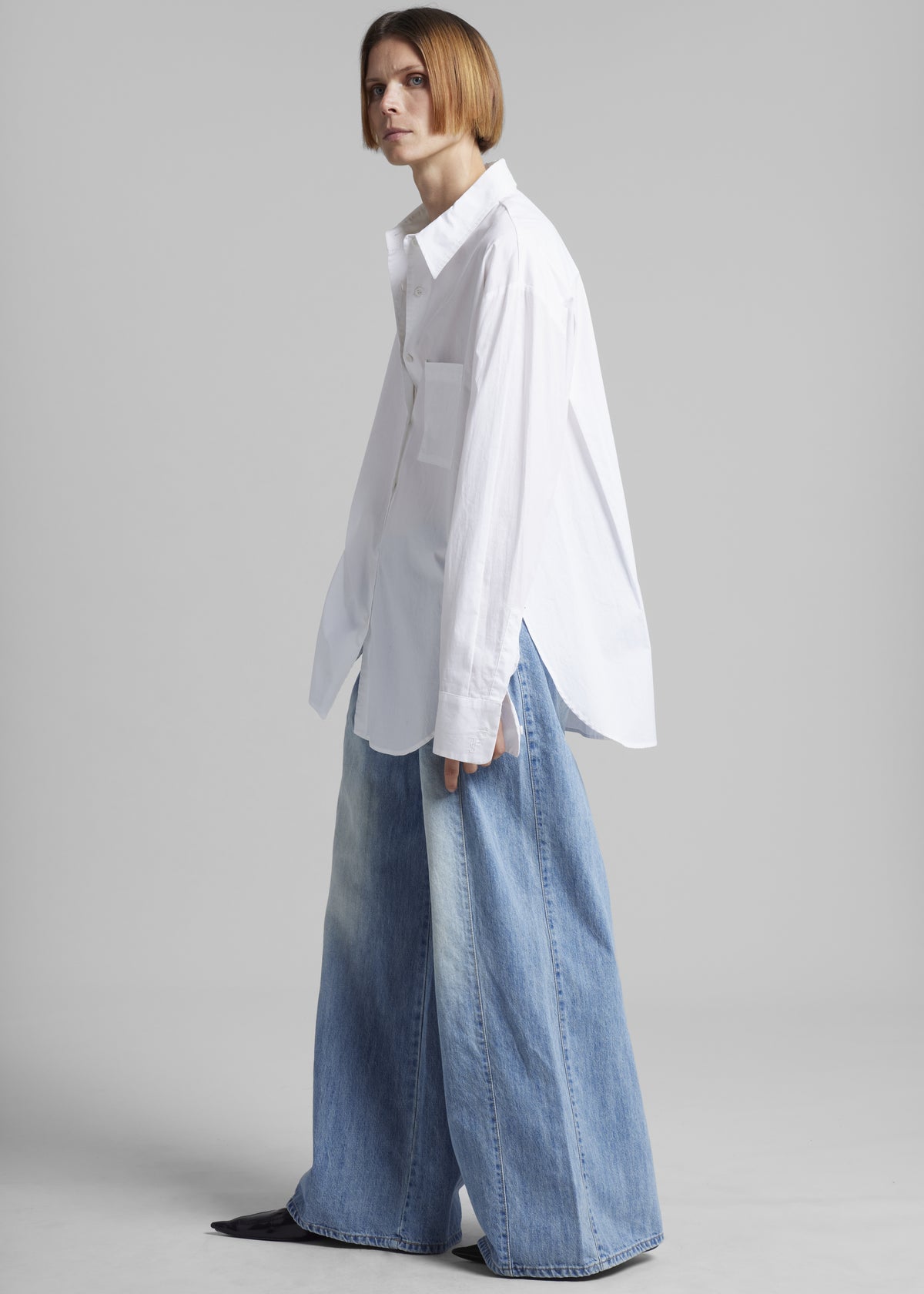 Oakley Wide Leg Jeans - Blue Wash - 3