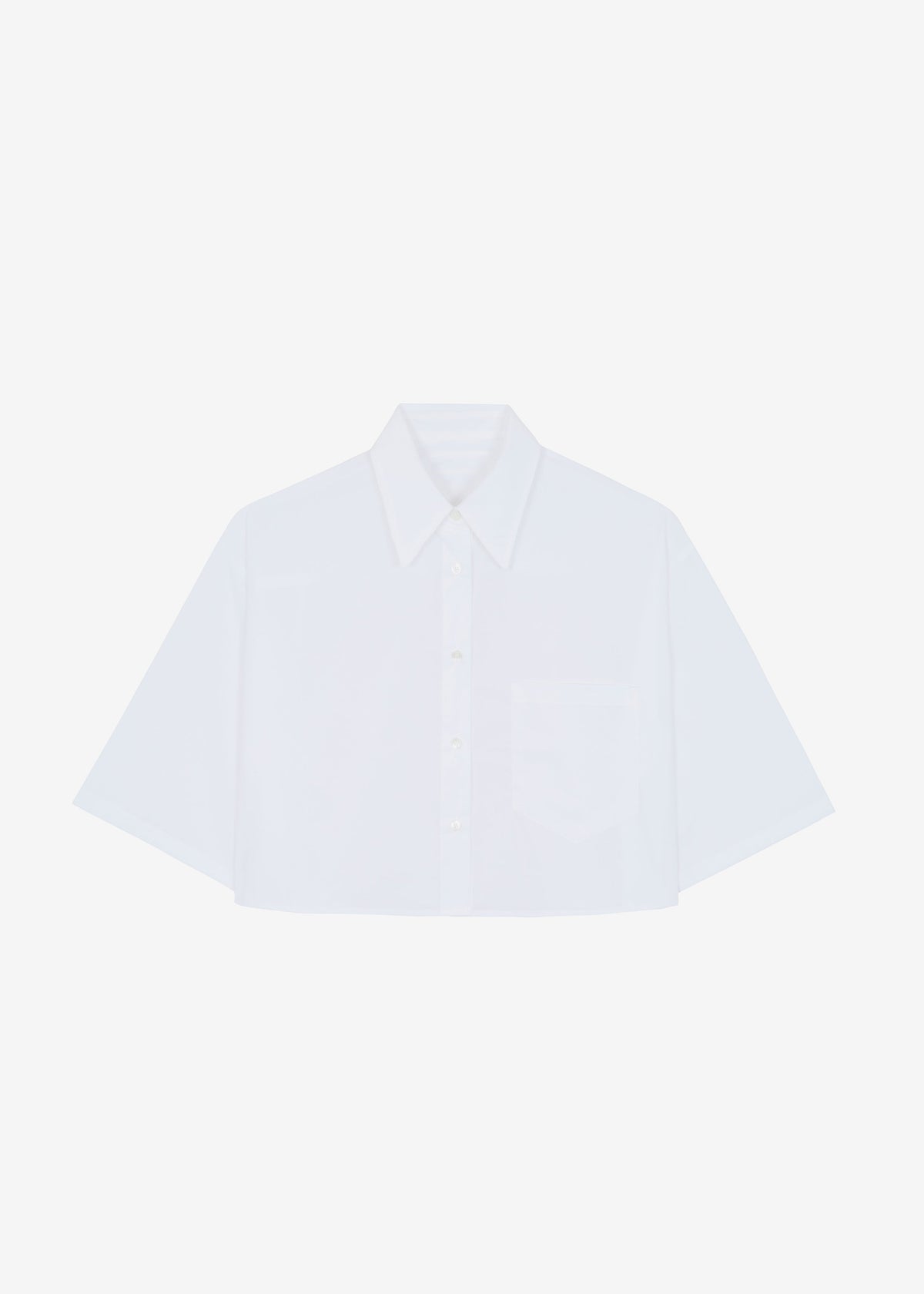 Odem Cropped Shirt - White - 8