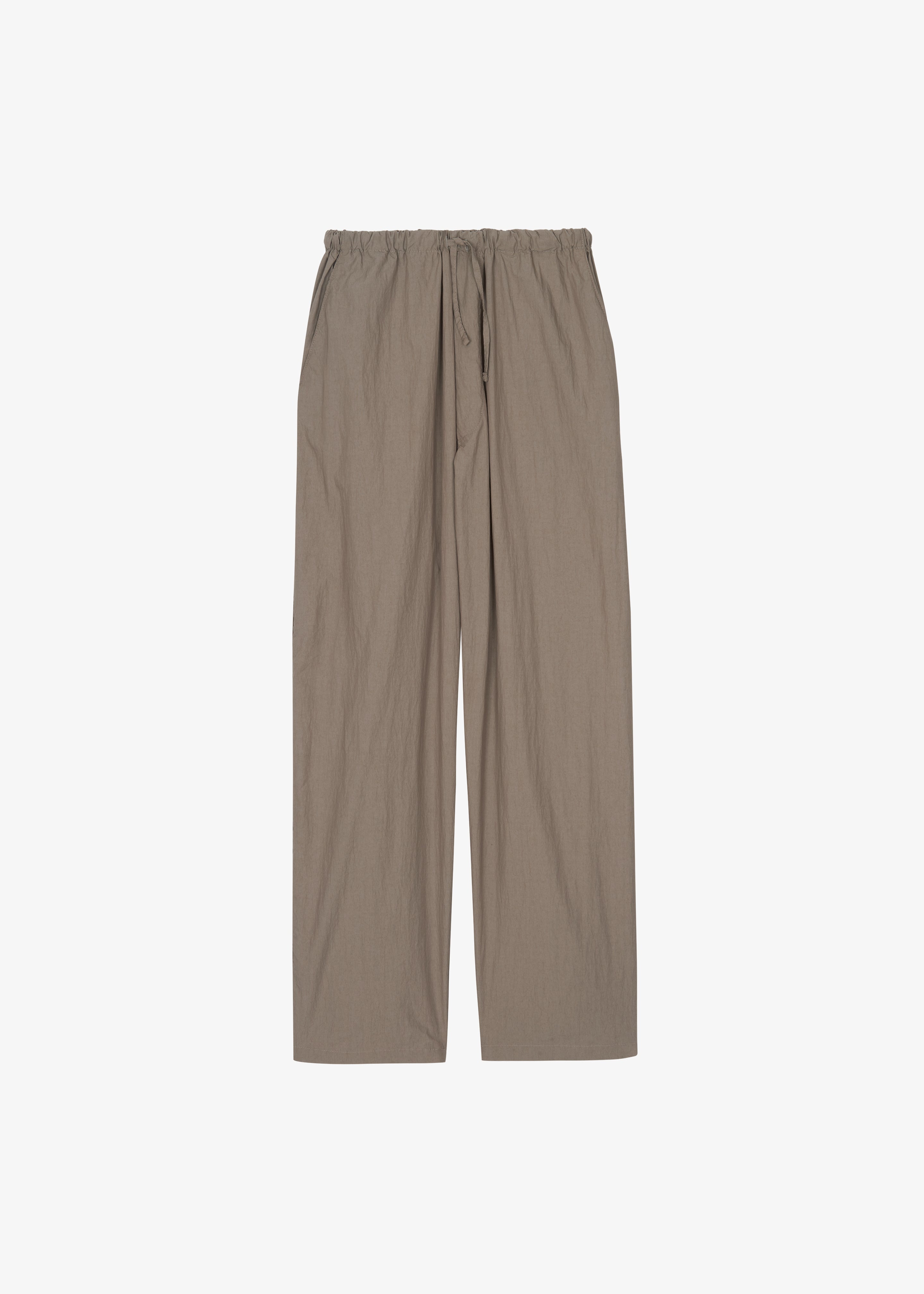 Ohio Crinkled Poplin Pants - Taupe - 9
