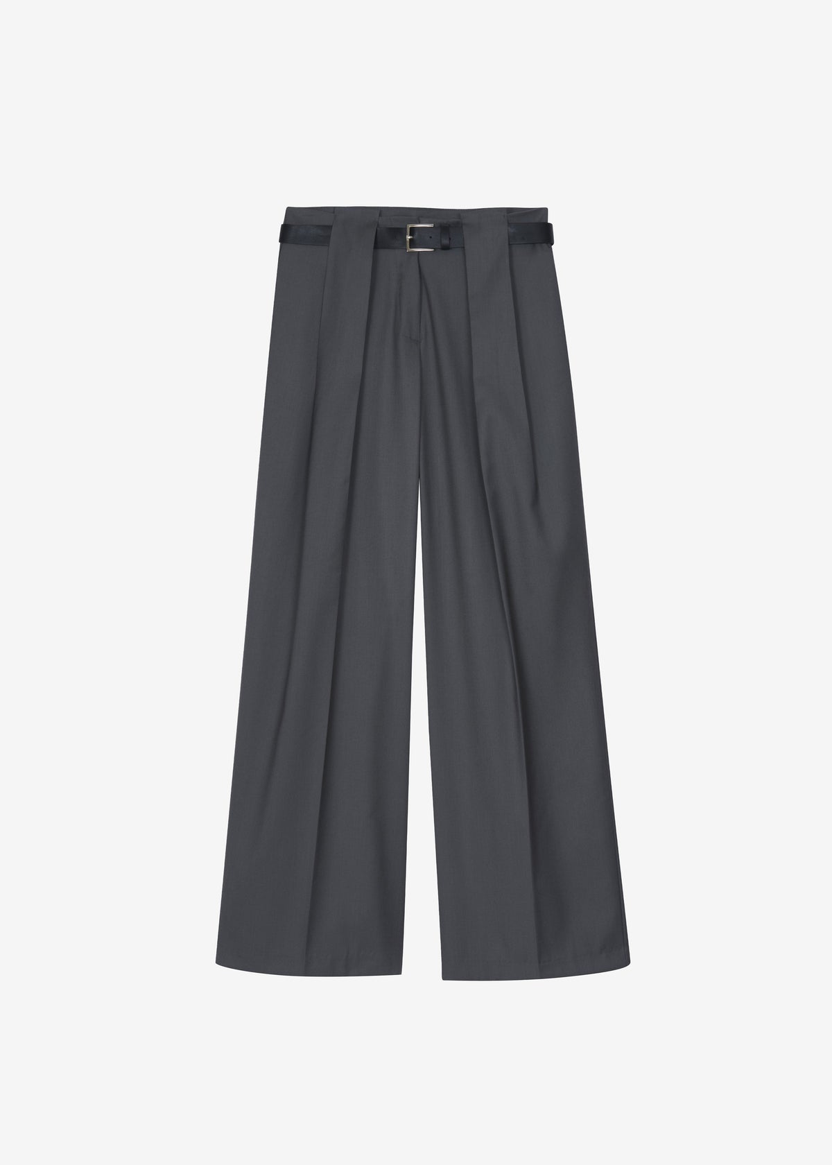 Orsay Pleated Trousers - Dark Grey - 9
