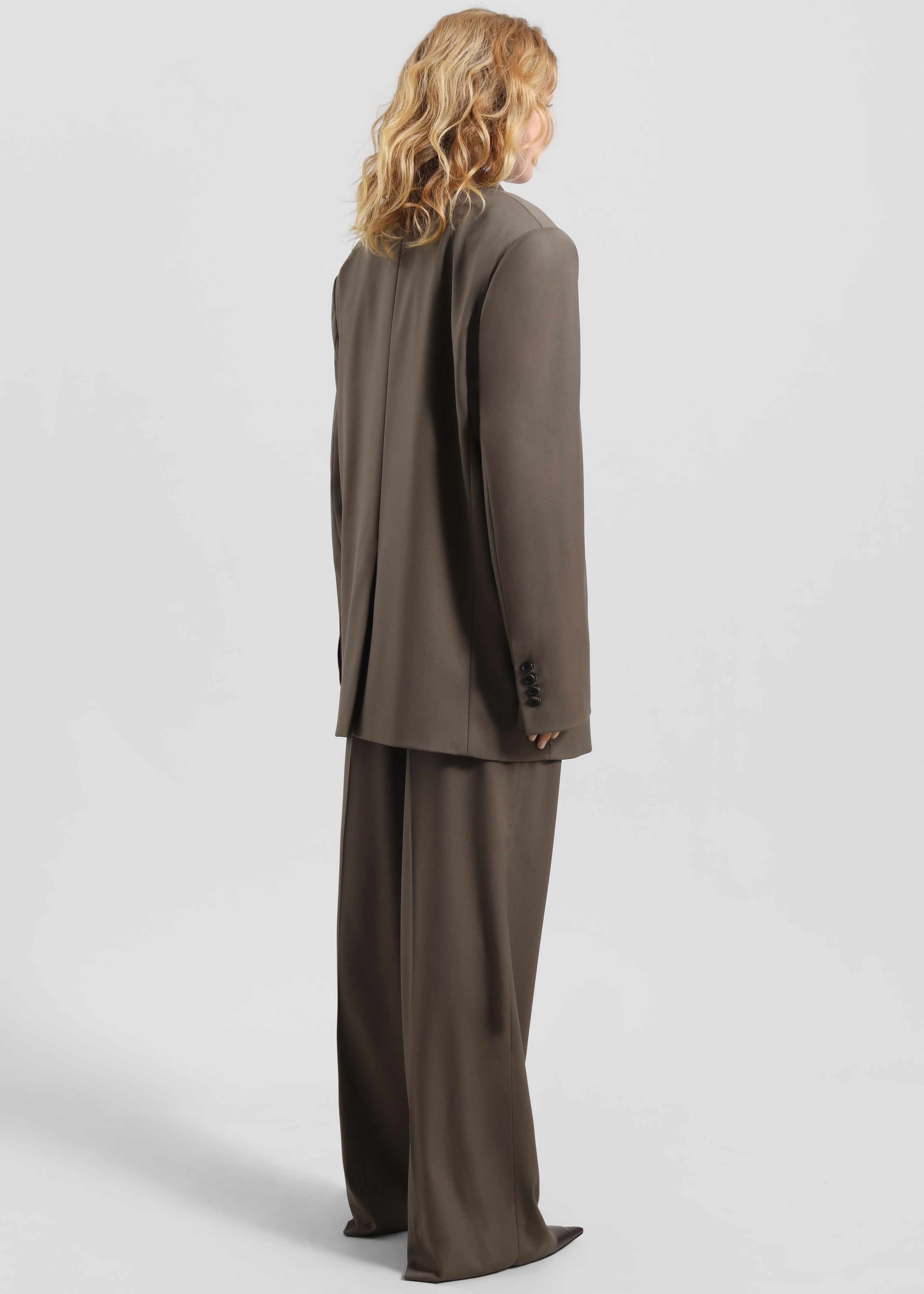 Pallen Double Breasted Blazer - Brown - 17