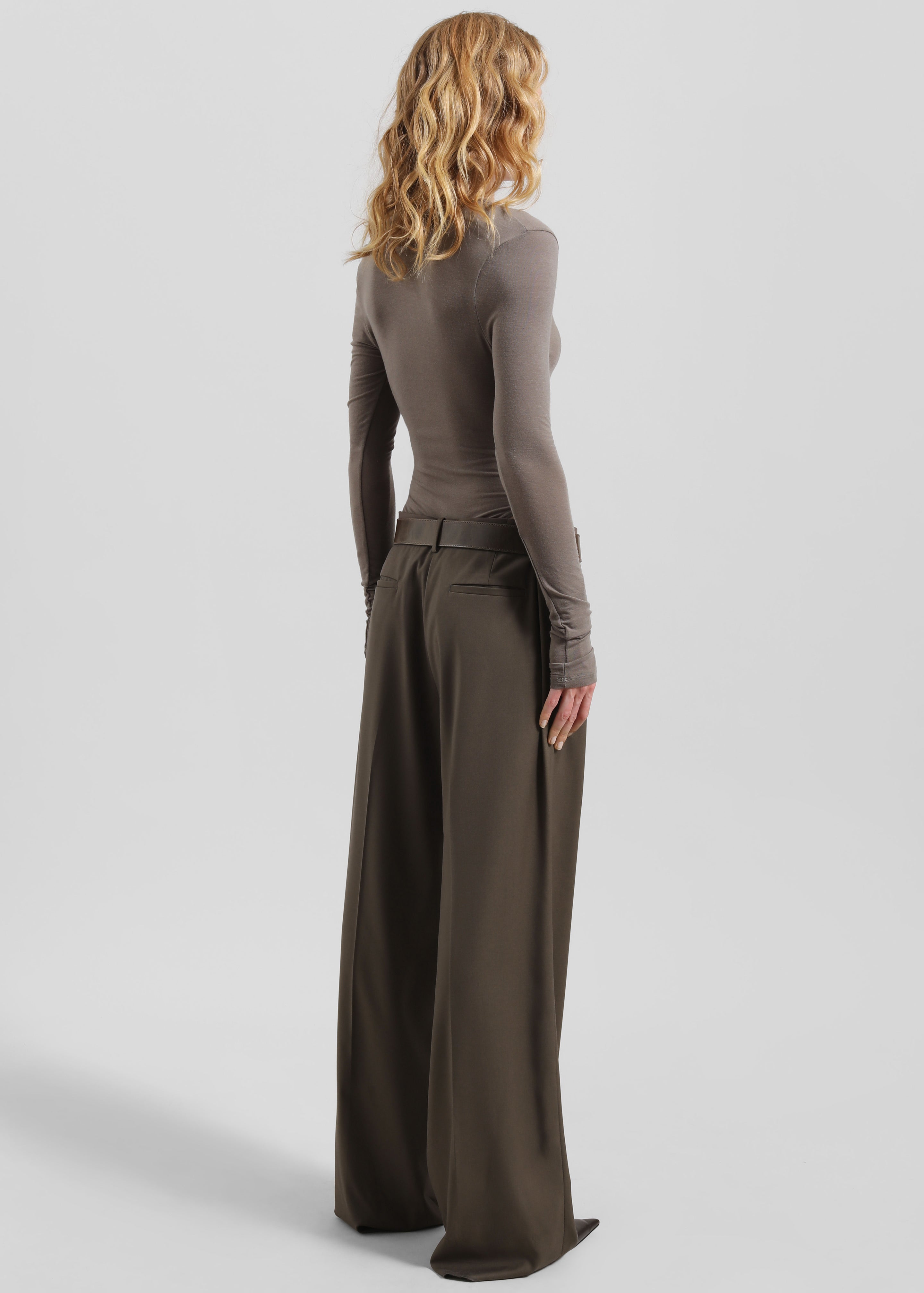Pallen Wide Trousers - Brown - 10