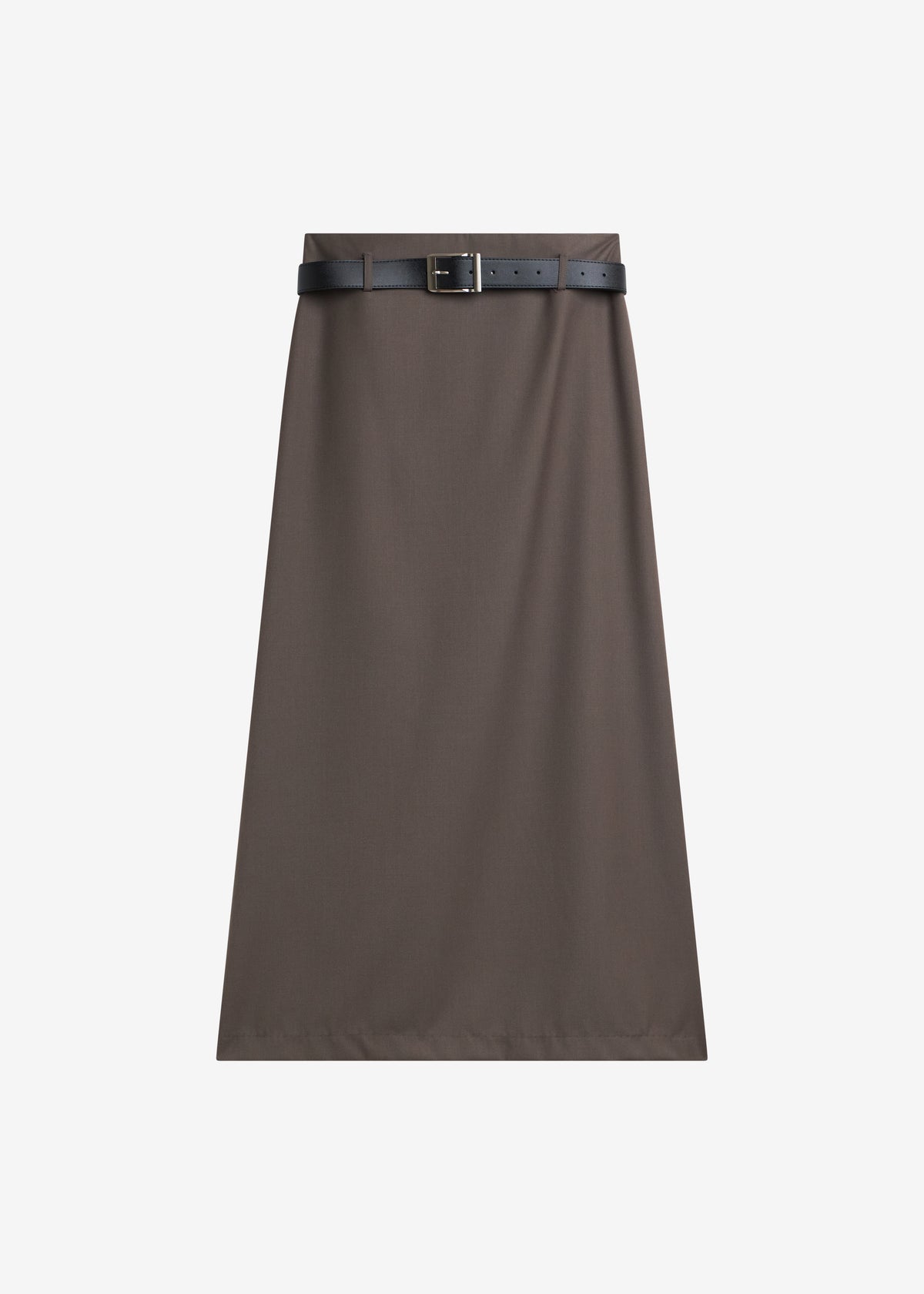 Palmela Belted Pencil Skirt - Dark Taupe - 7