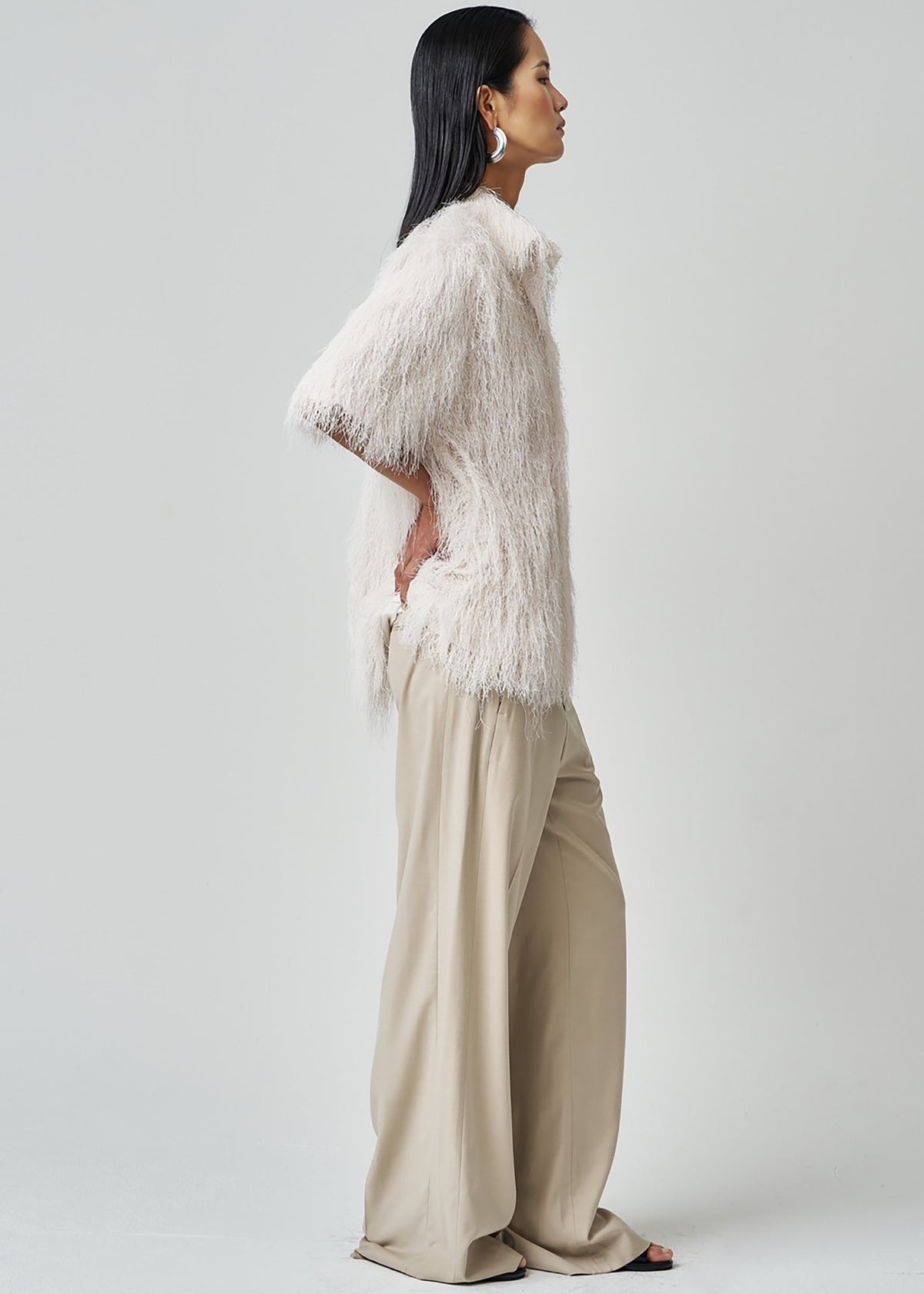 Paolina Fringed Shirt - White - 9