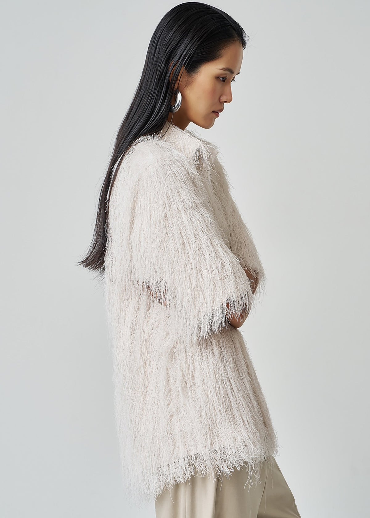 Paolina Fringed Shirt - White - 7