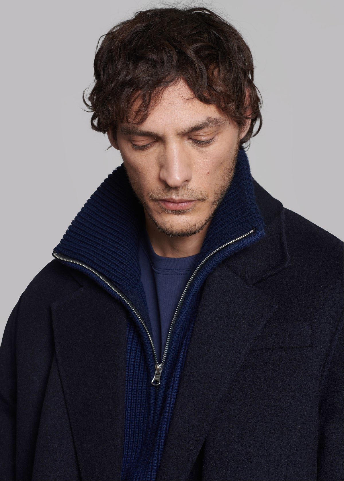 Paxton Wool Coat - Dark Navy - 6