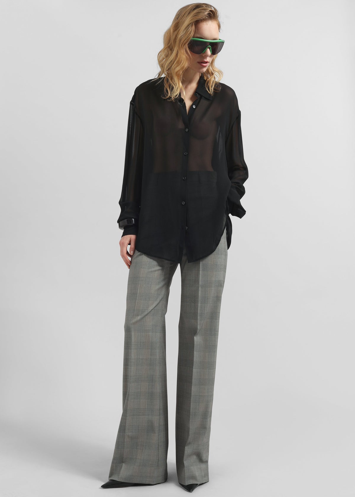 Peri Georgette Shirt - Black - 6