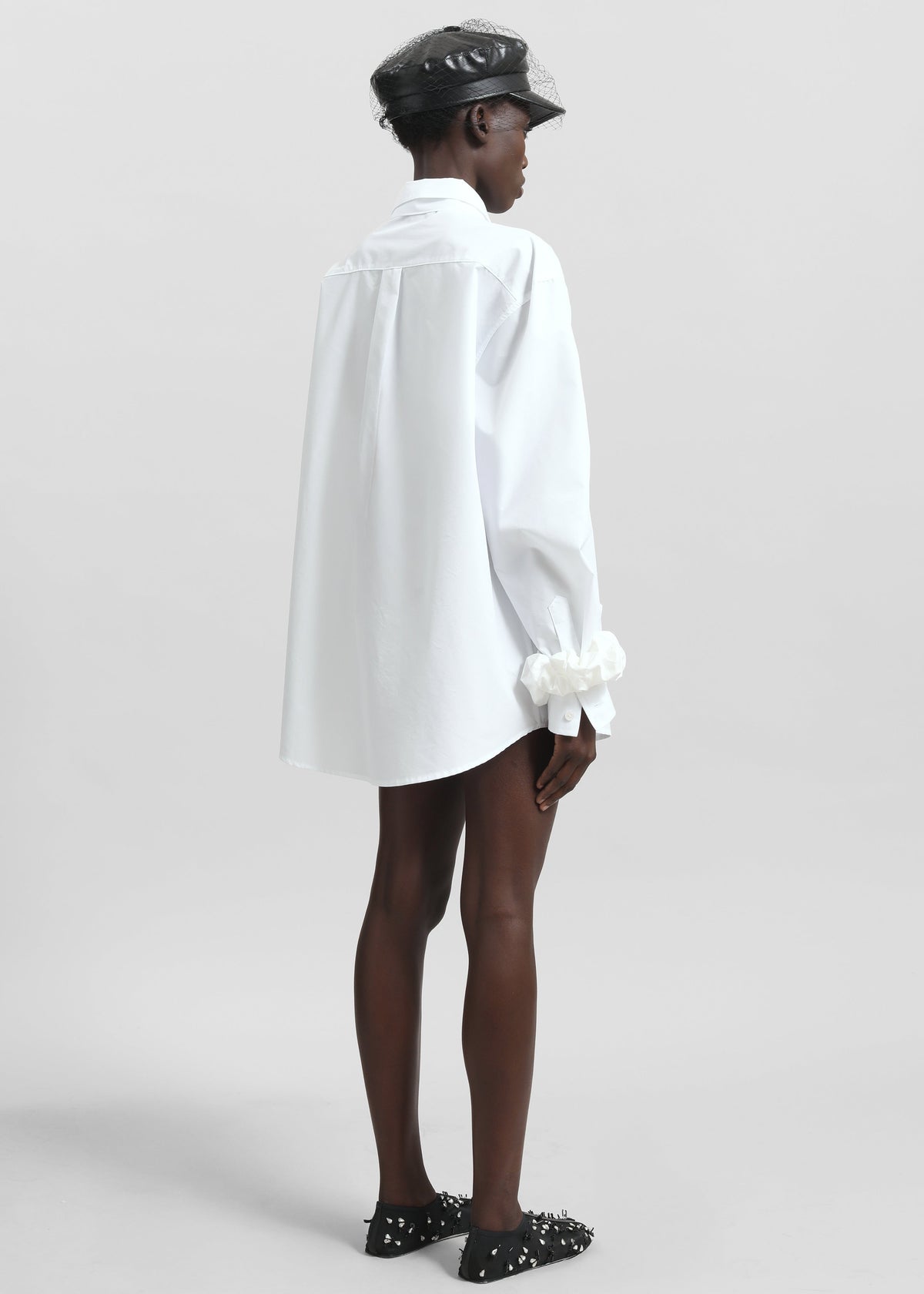 Perna Tie Neck Shirt - White - 7