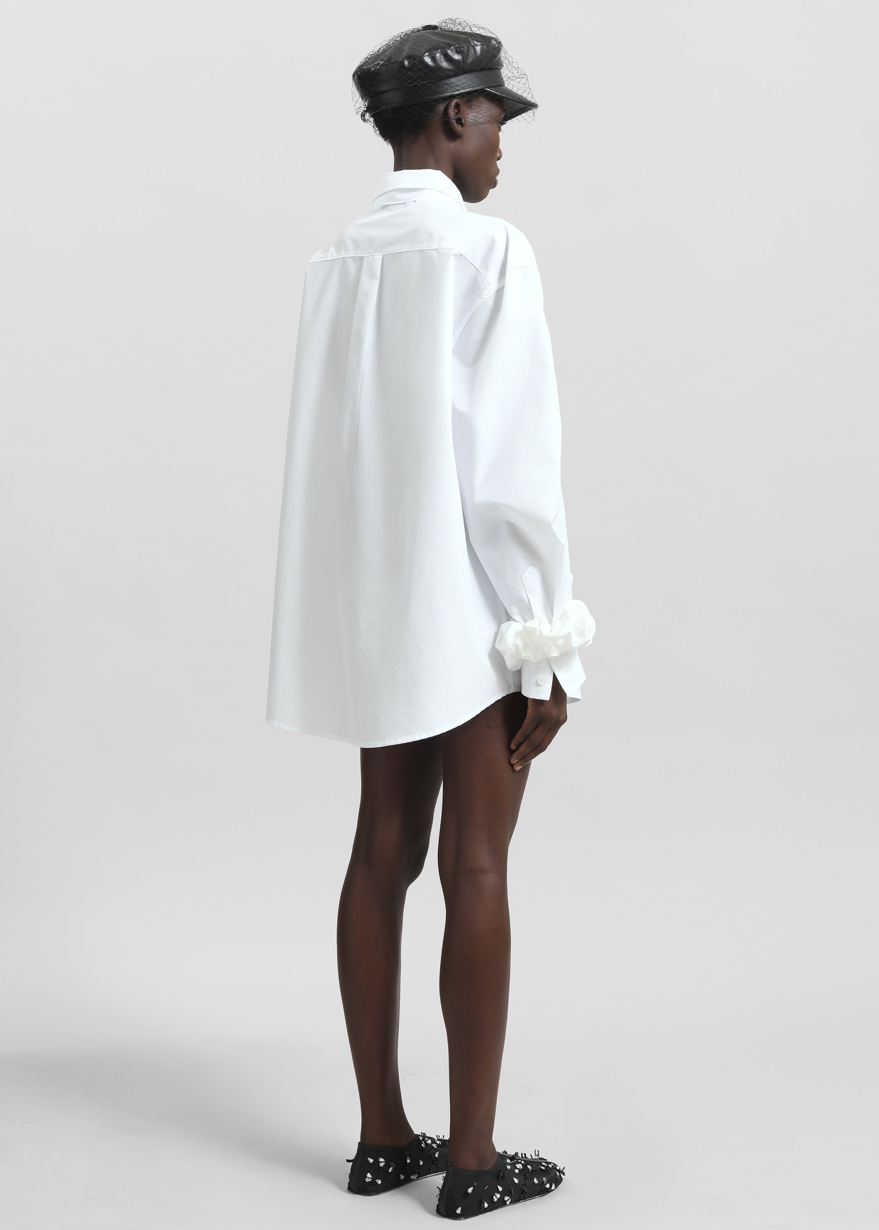 Perna Tie Neck Shirt - White - 7