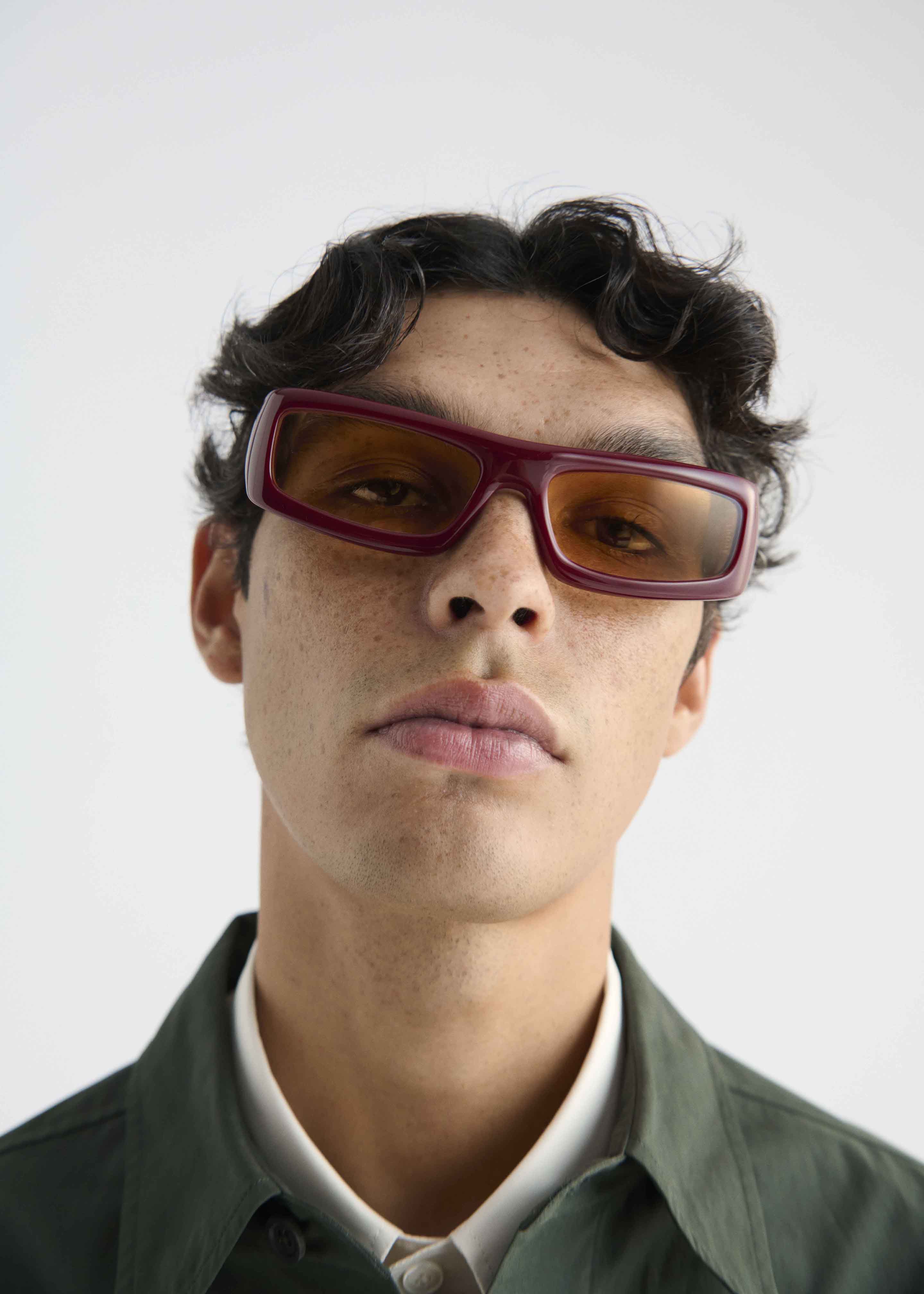 Port Tanger Daryan Sunglasses - Carmesi Acetate/Amber Lens - 6