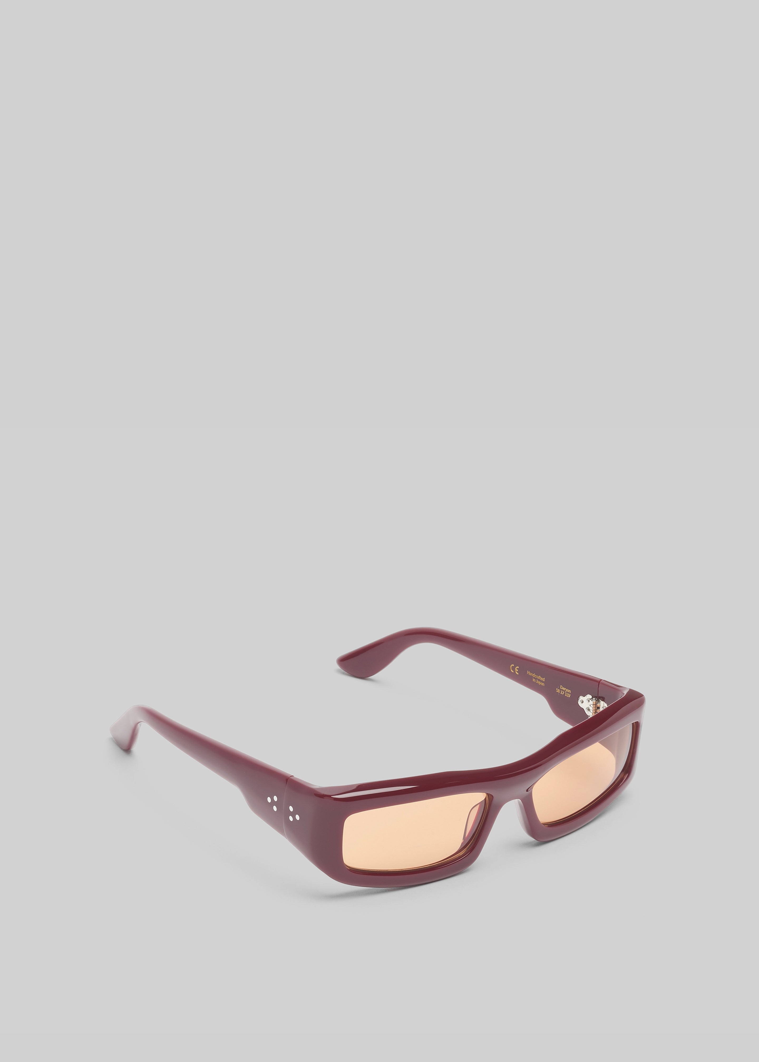 Port Tanger Daryan Sunglasses - Carmesi Acetate/Amber Lens - 4