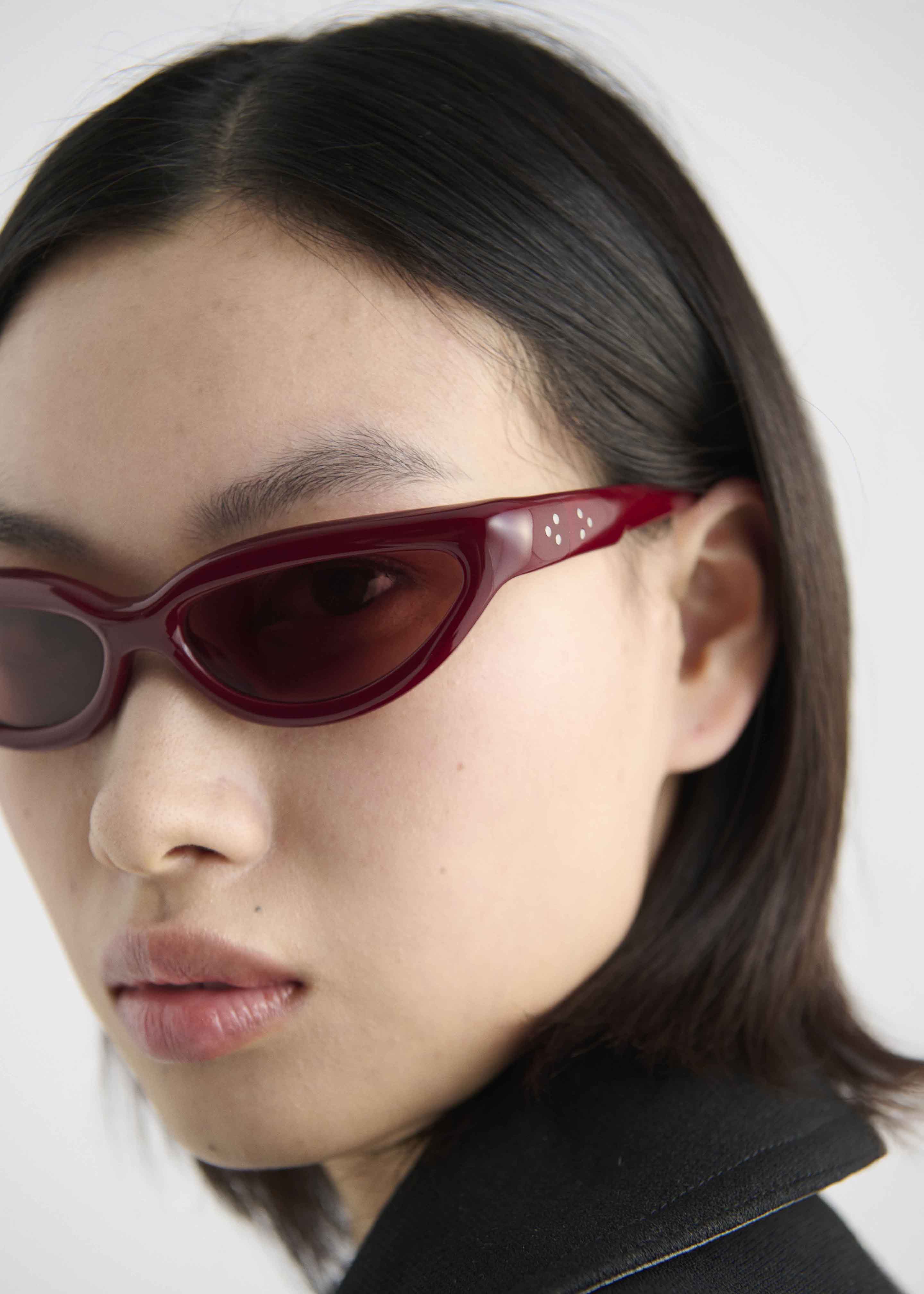 Port Tanger Fanna Sunglasses - Carmesi Acetate/Tobacco Lens - 2