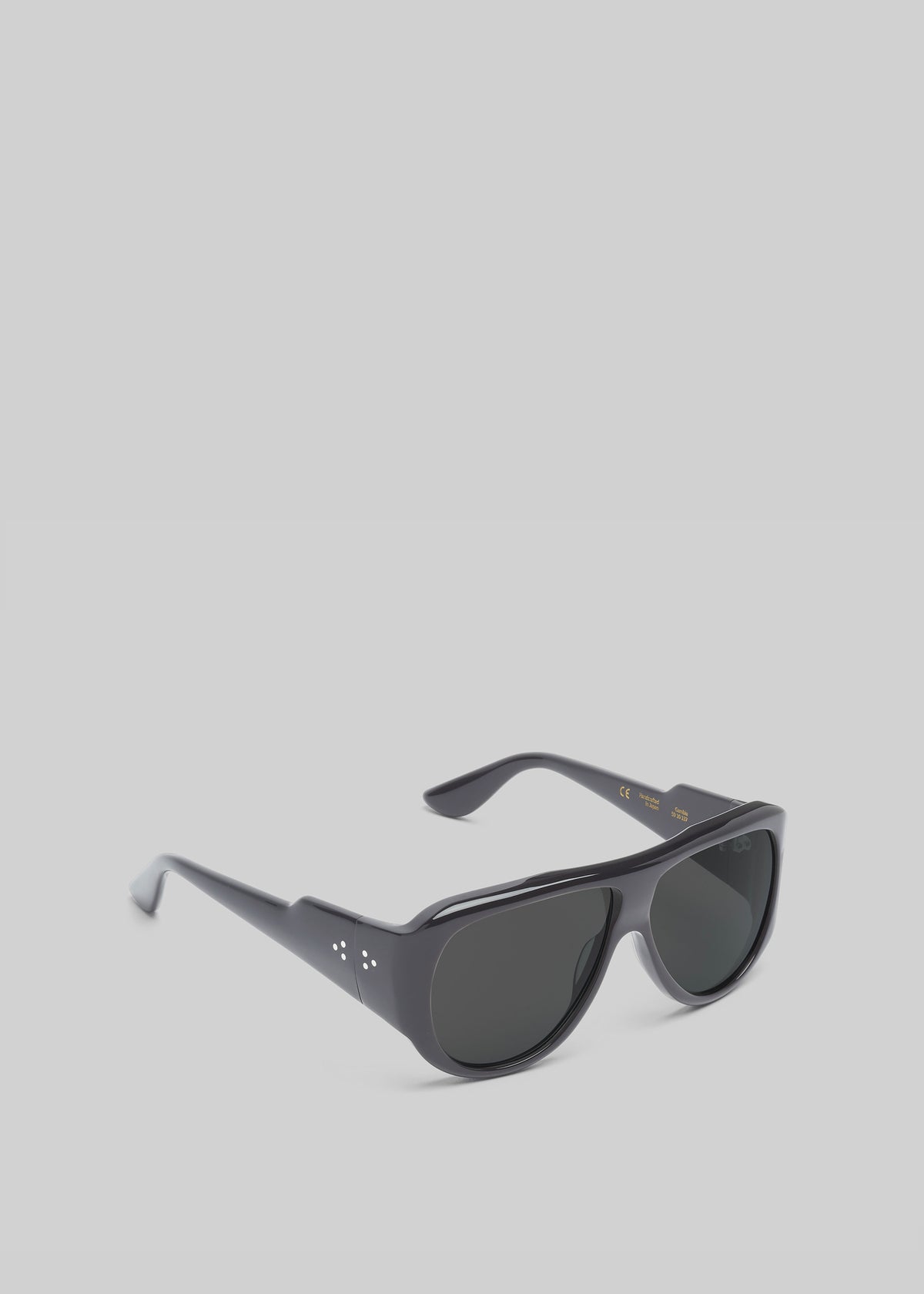 Port Tanger Gambia Sunglasses - Black Acetate/Black Lens - 5