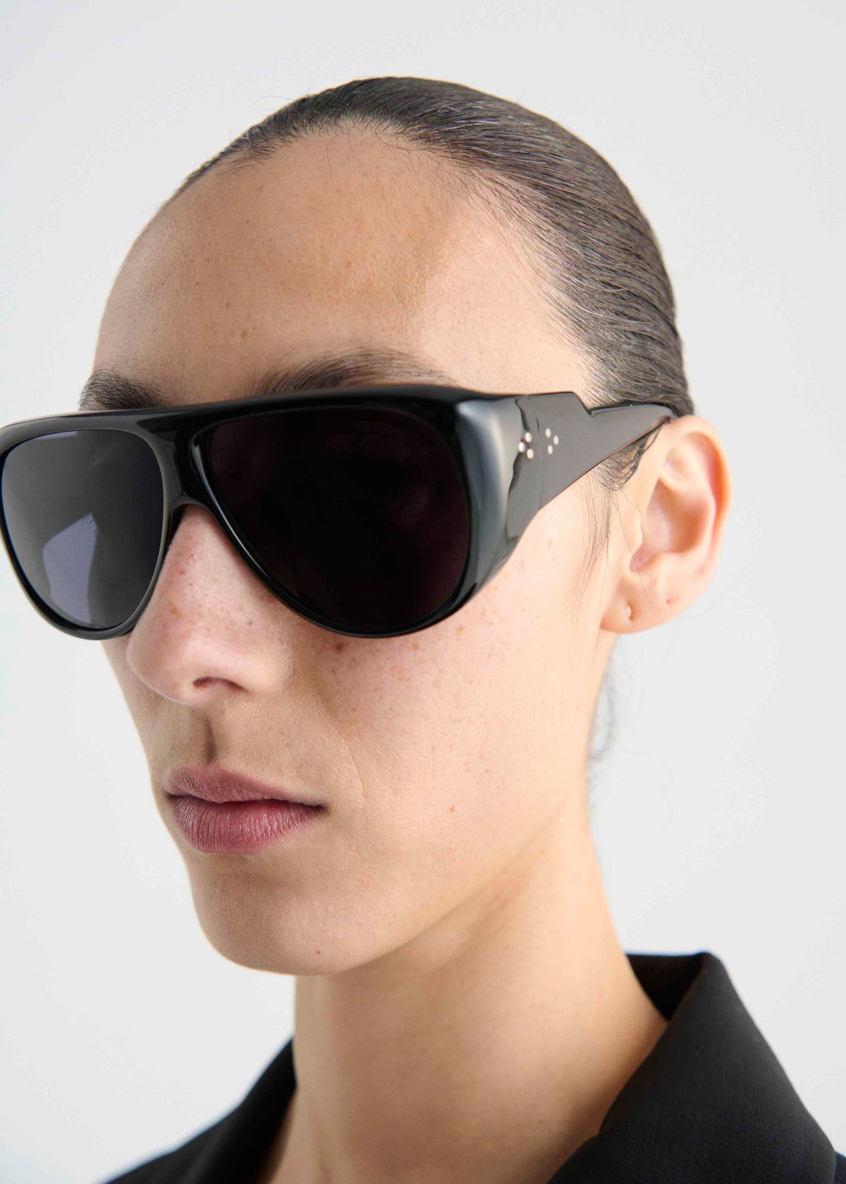 Port Tanger Gambia Sunglasses - Black Acetate/Black Lens - 9