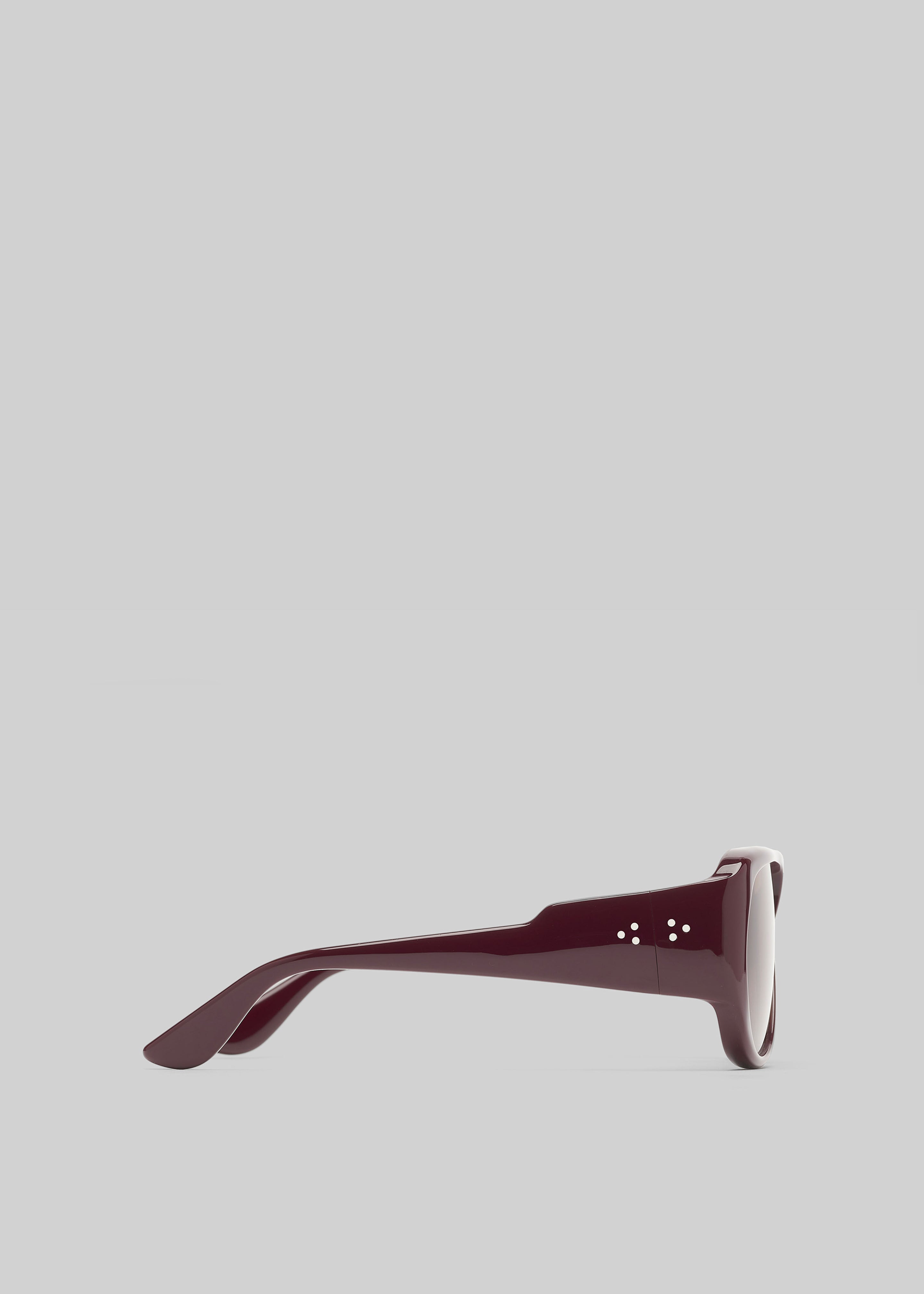Port Tanger Gambia Sunglasses - Crimson Acetate/Tobacco Lens - 6