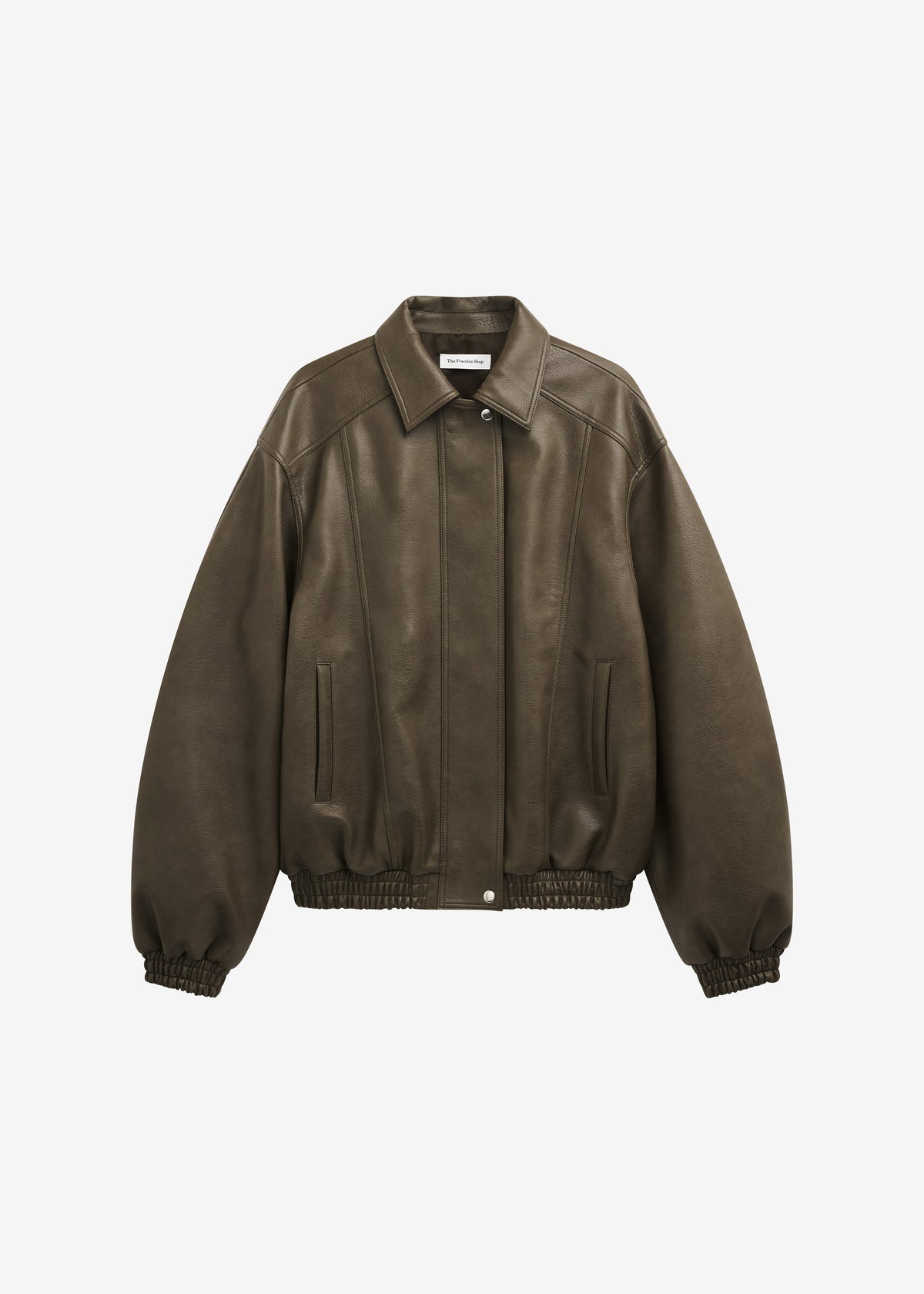 Prescott Faux Leather Jacket - Moss Green - 9