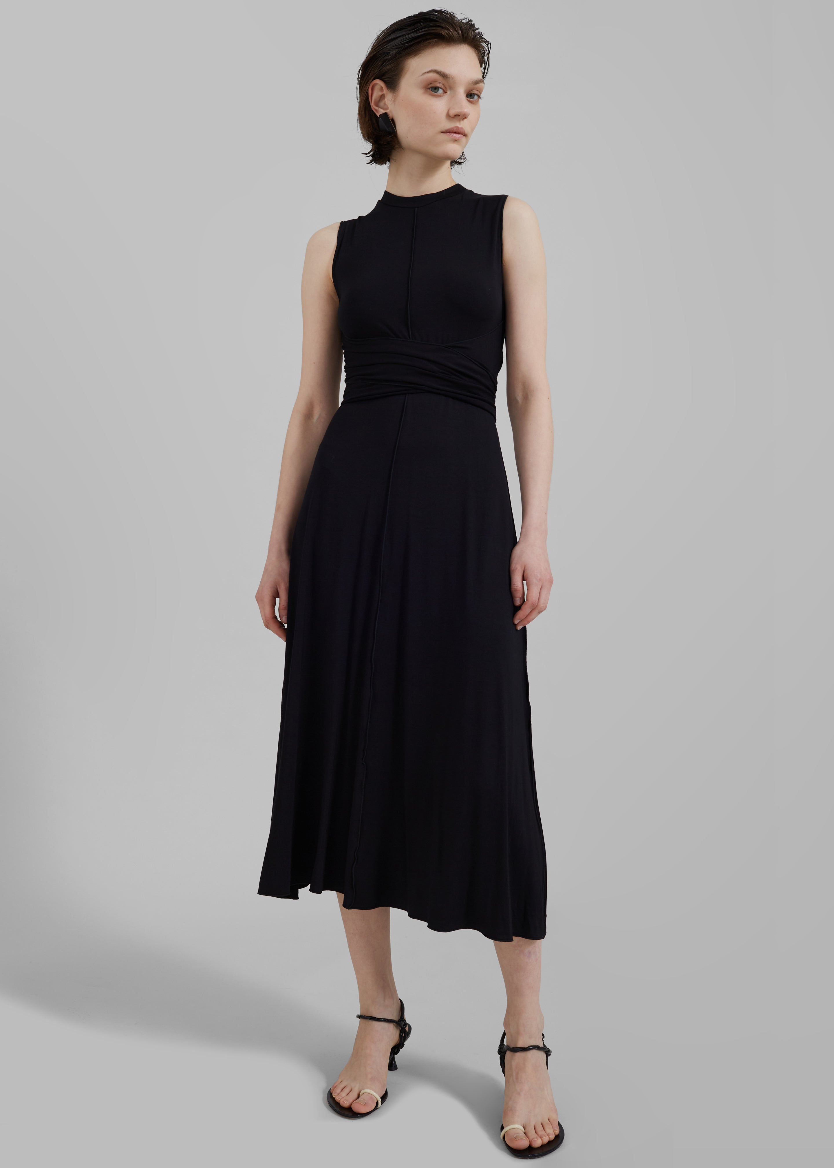 Proenza Schouler White Label Beatrice Dress - Black - 3