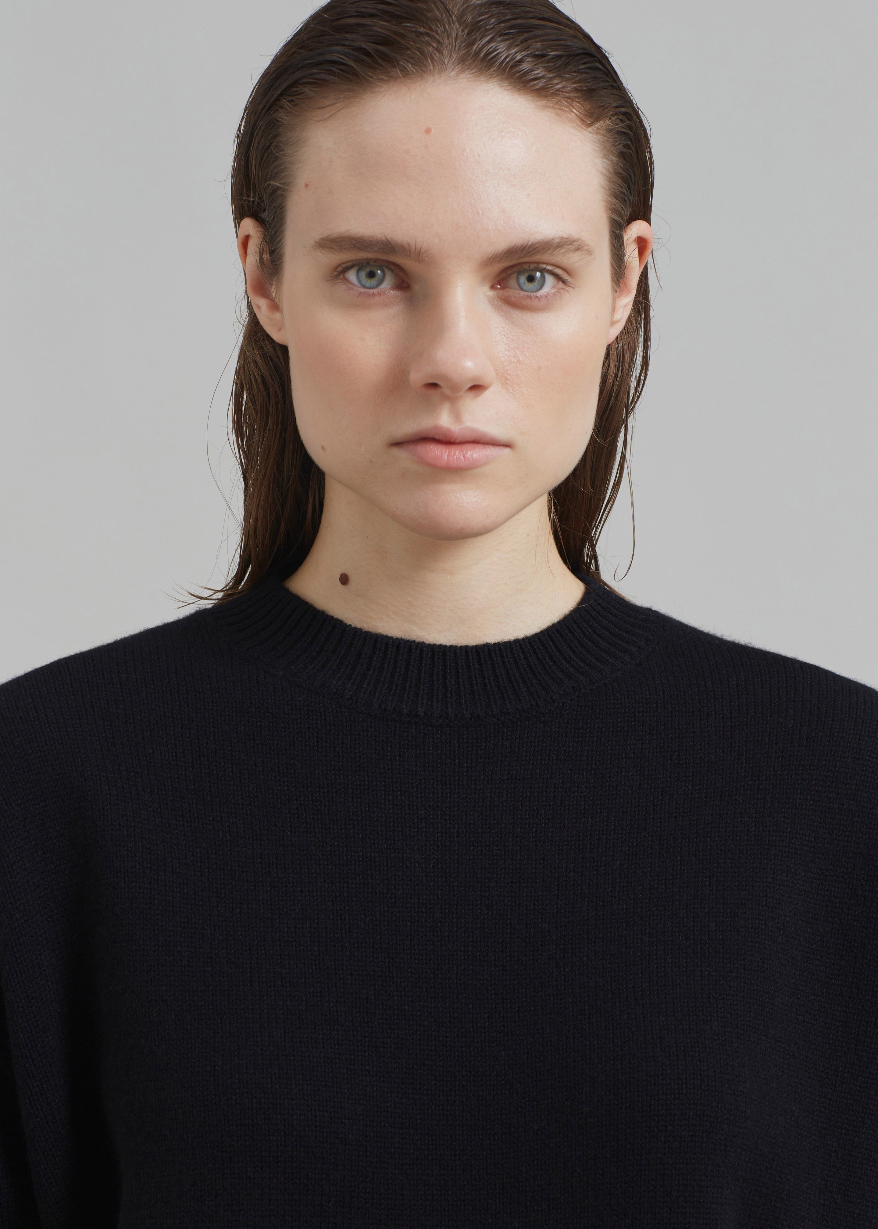 Rafaela Padded Knit Sweater - Black - 7