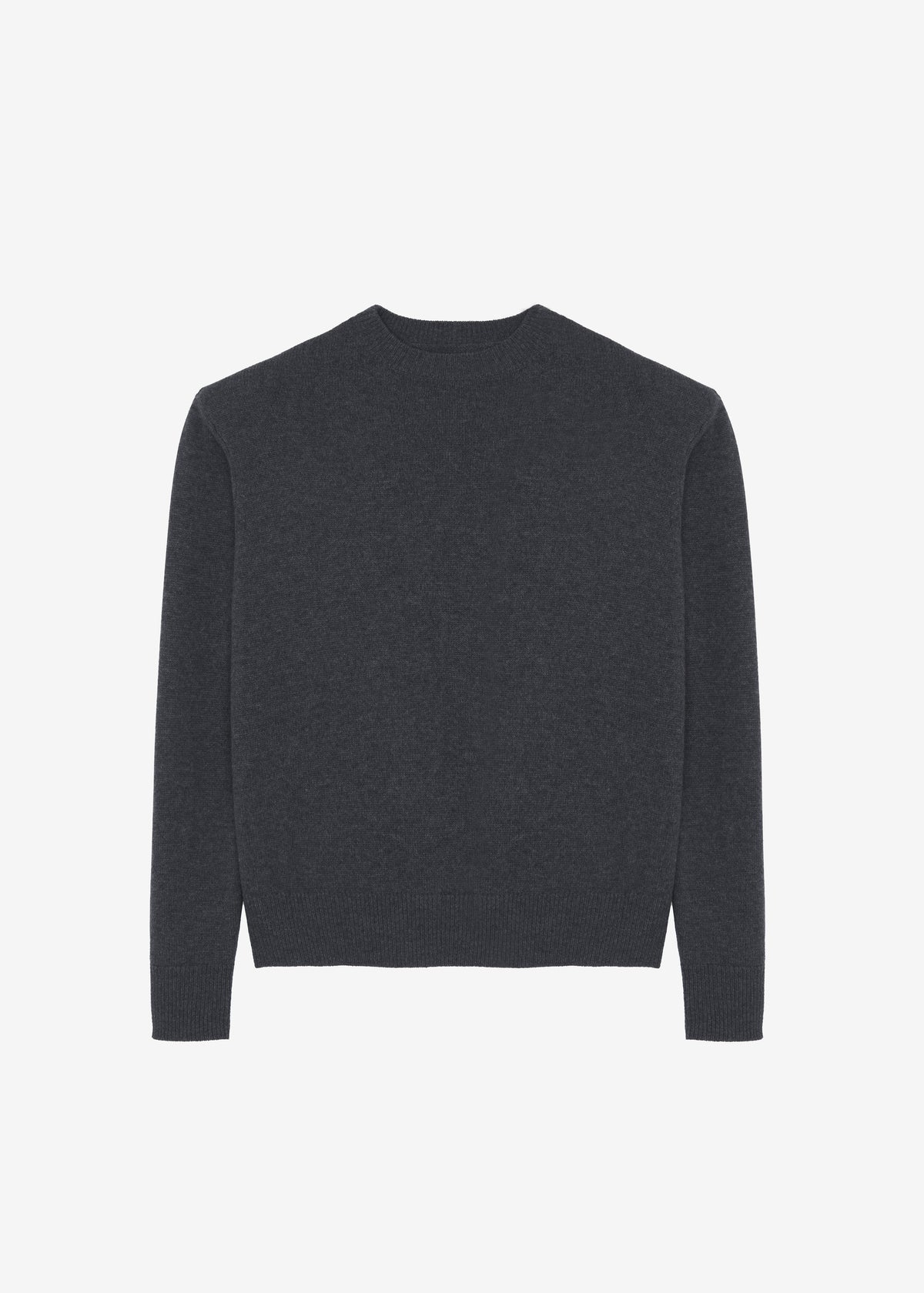 Rafaela Padded Knit Sweater - Dark Grey Melange - 11