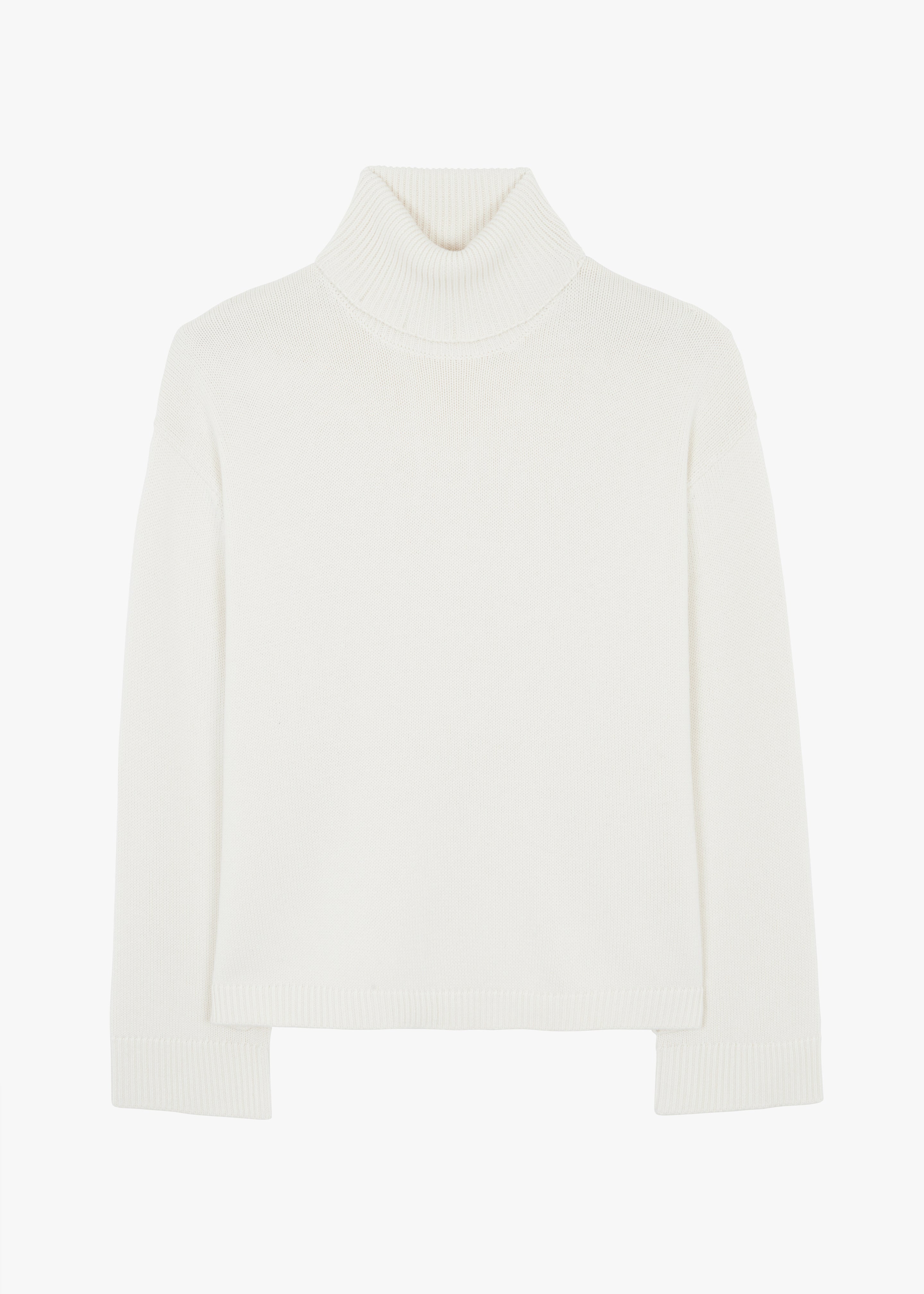 Rhea Trapeze Turtleneck - Ivory - 7