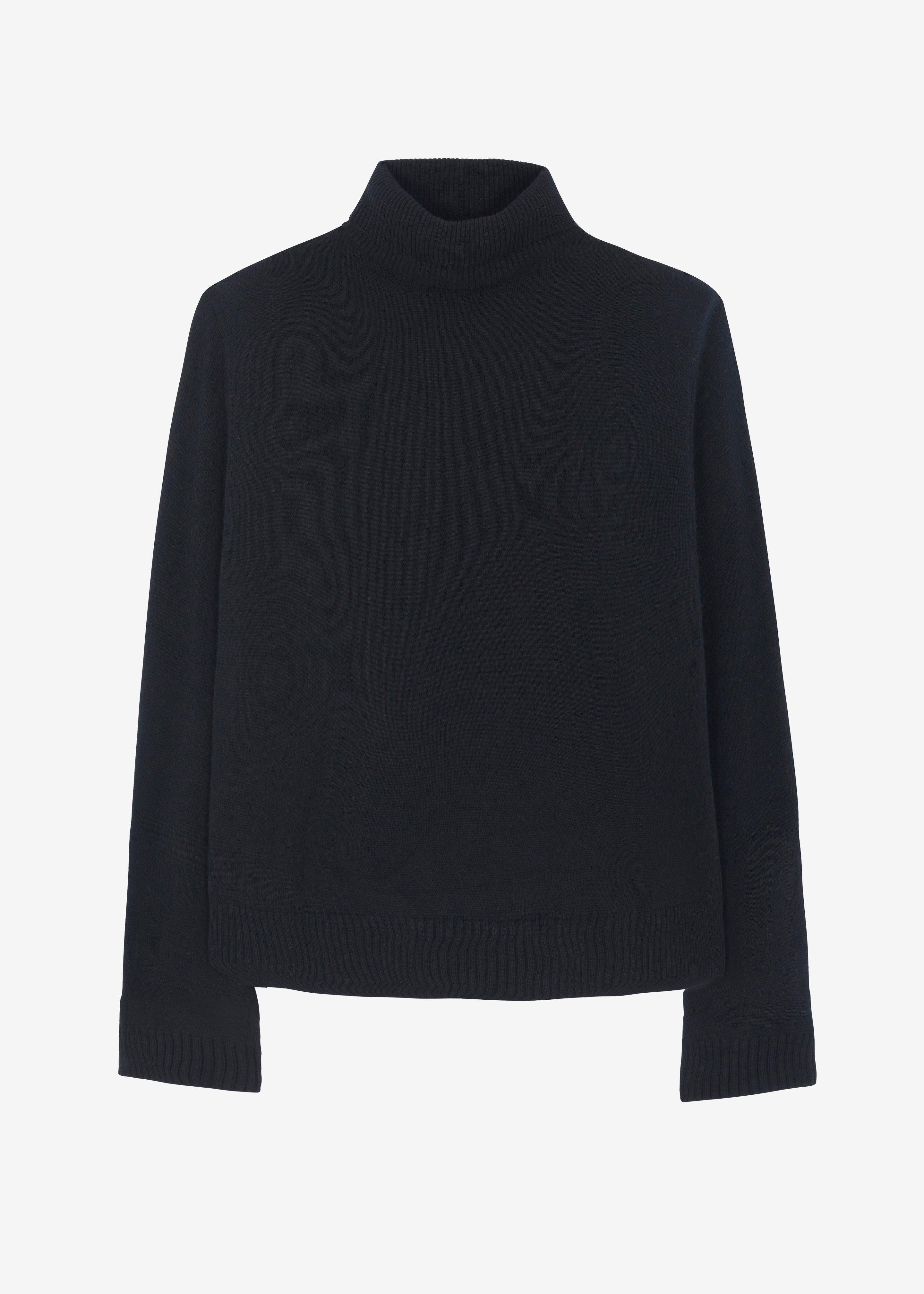 Rhea Trapeze Turtleneck - Charcoal - 7