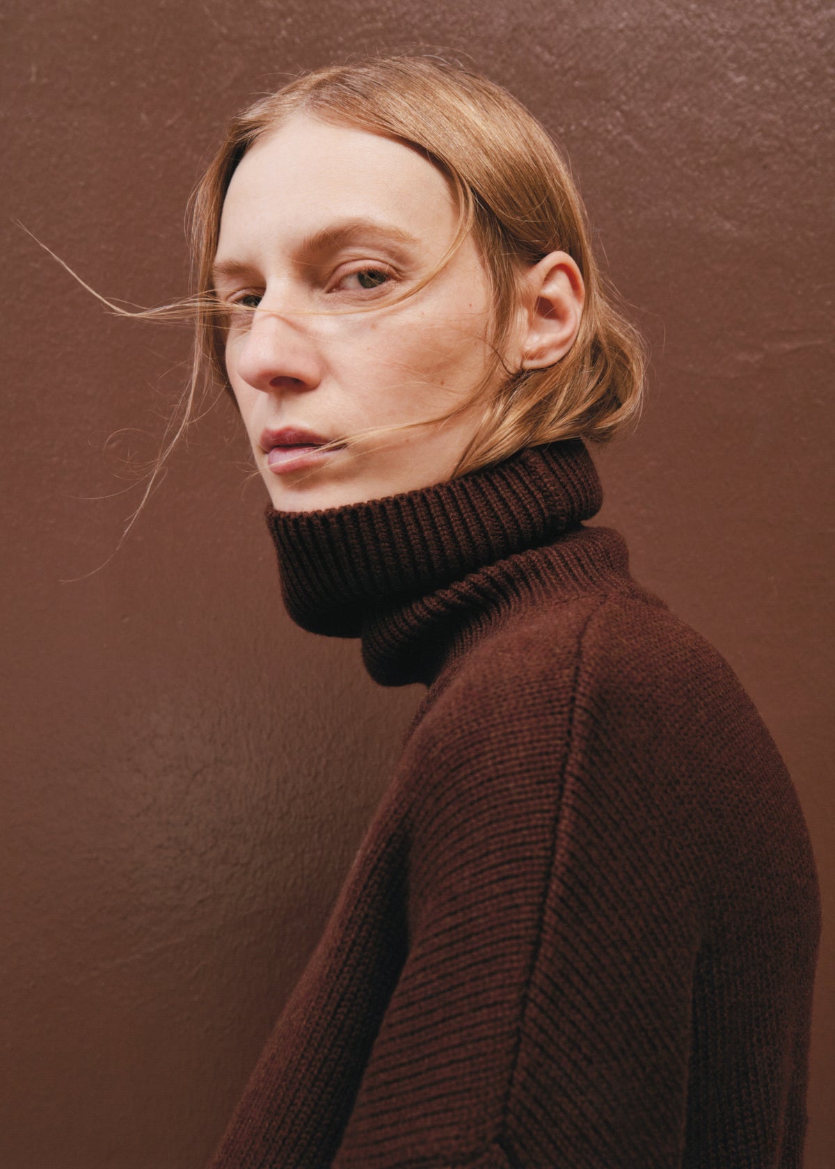 Rhea Trapeze Turtleneck - Brown - 6