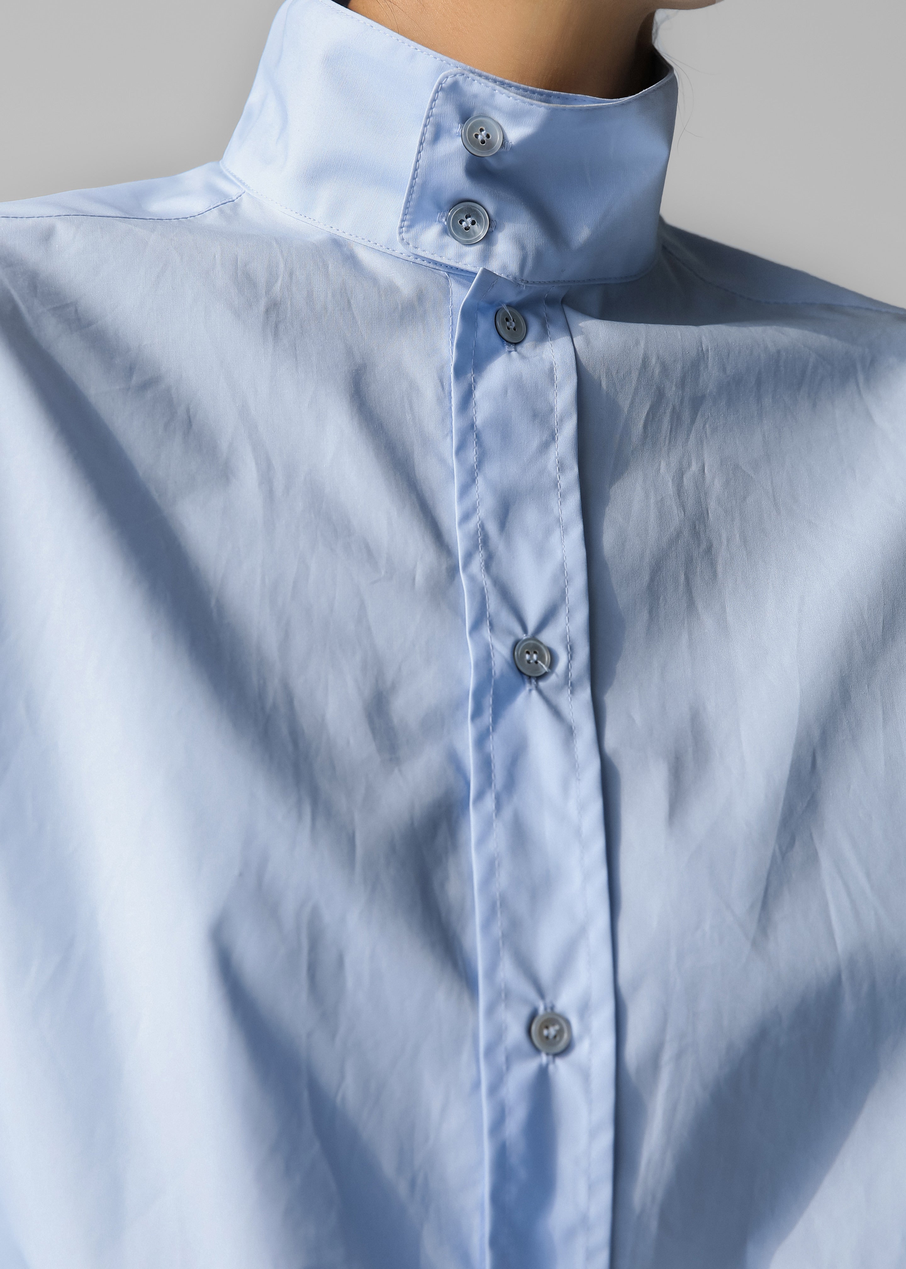 Riken Oversized Shirt - Sky Blue - 8