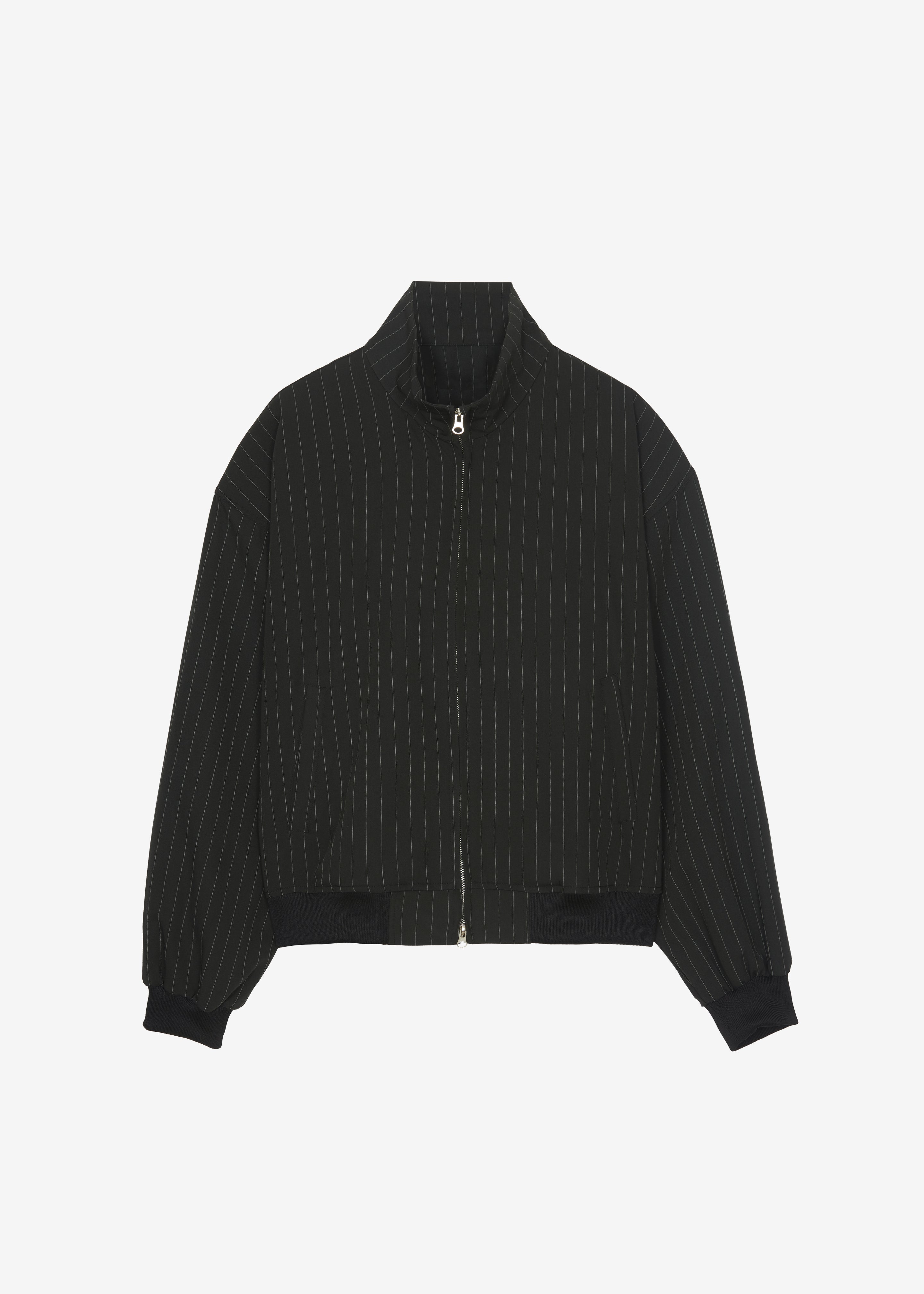 Rilton Light Jacket - Black/White Pinstripe - 9