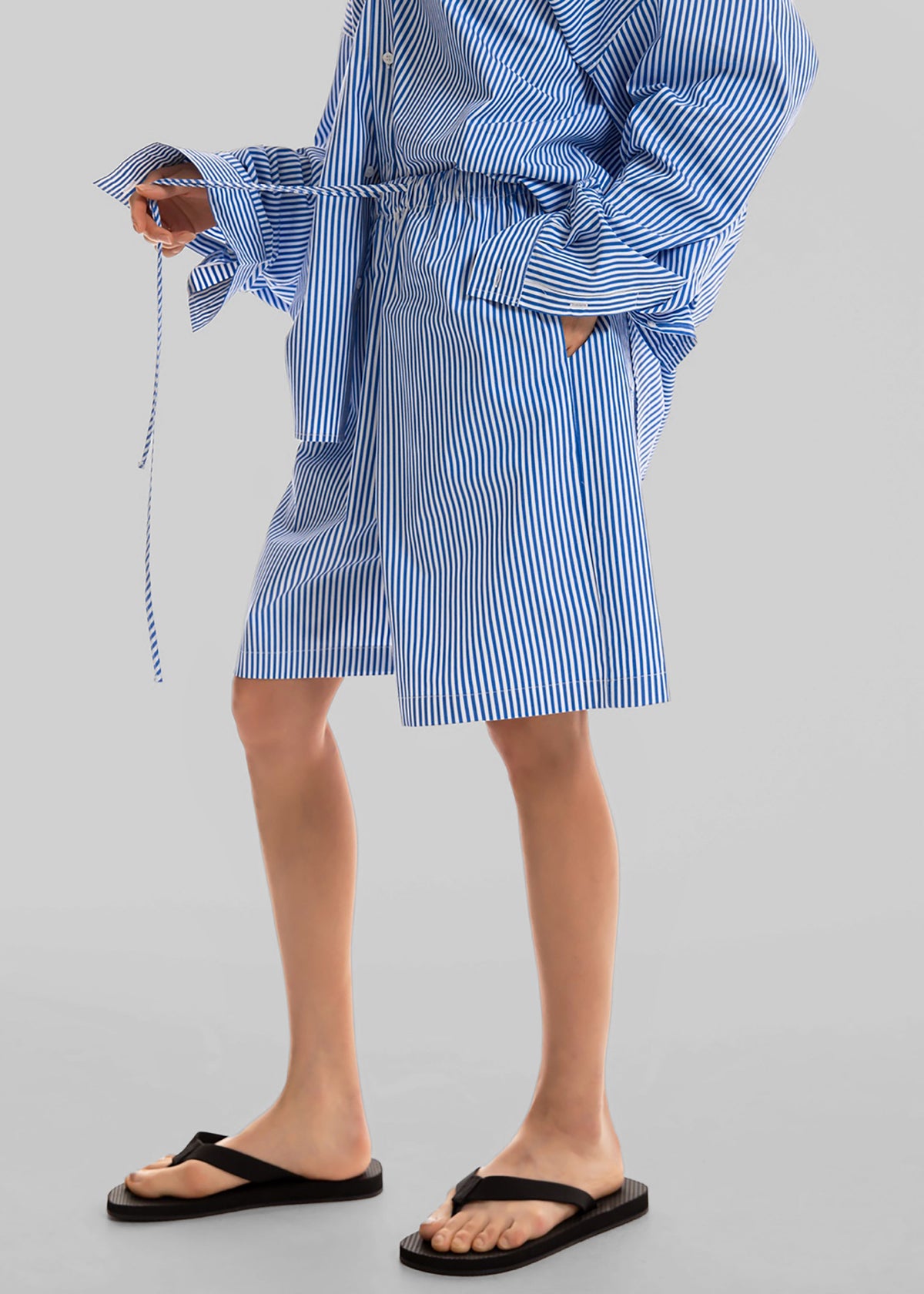 Rimini Bermuda Shorts - Blue/White Stripe - 2